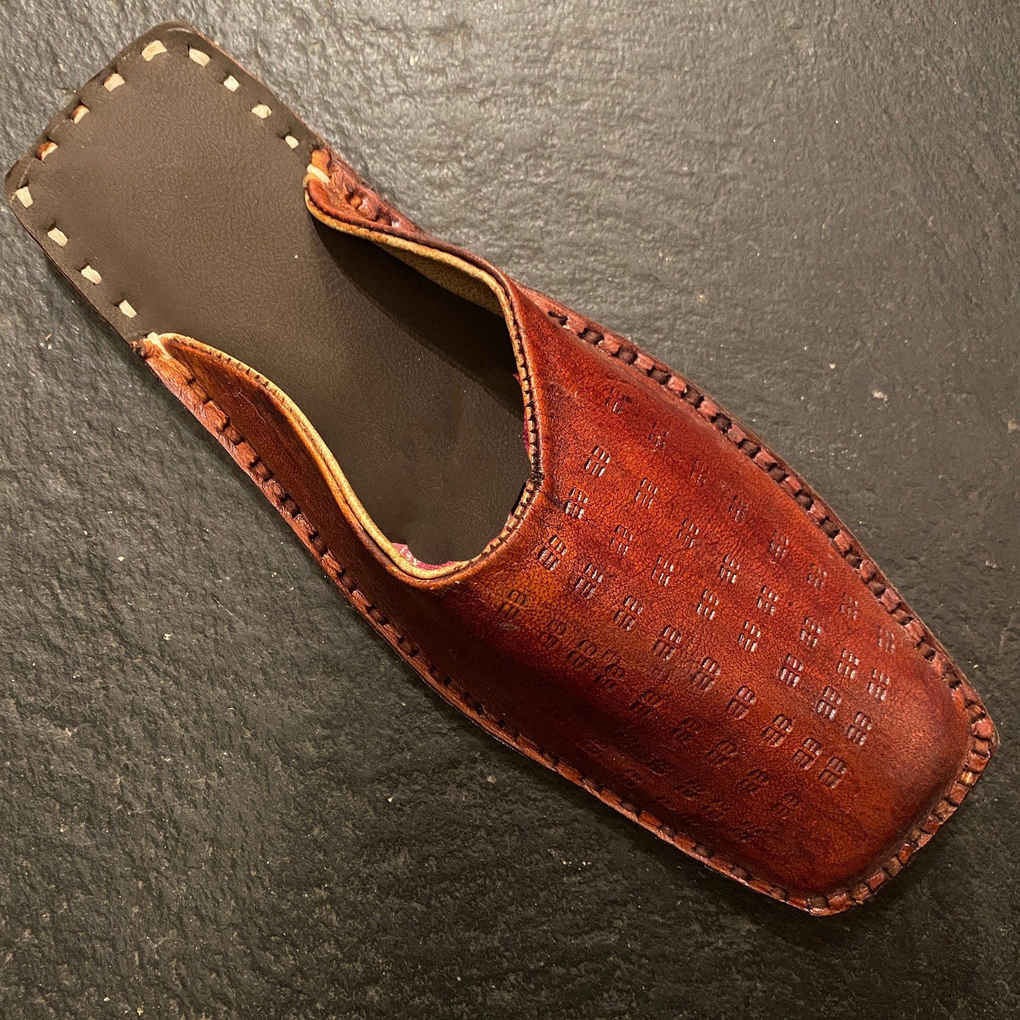 Leather Slide Shoe - Vintage India NYC