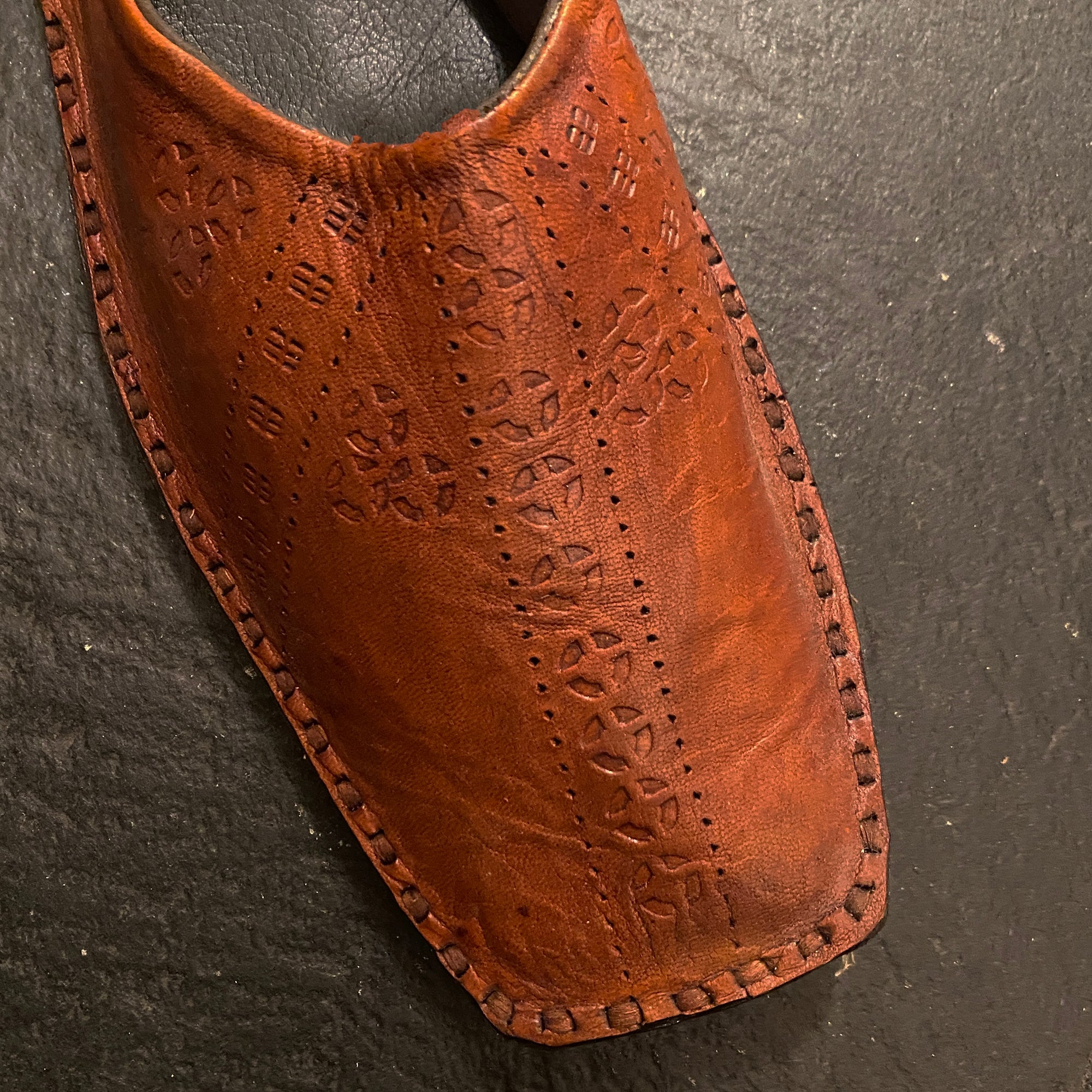 Leather Slide Shoe - Vintage India NYC