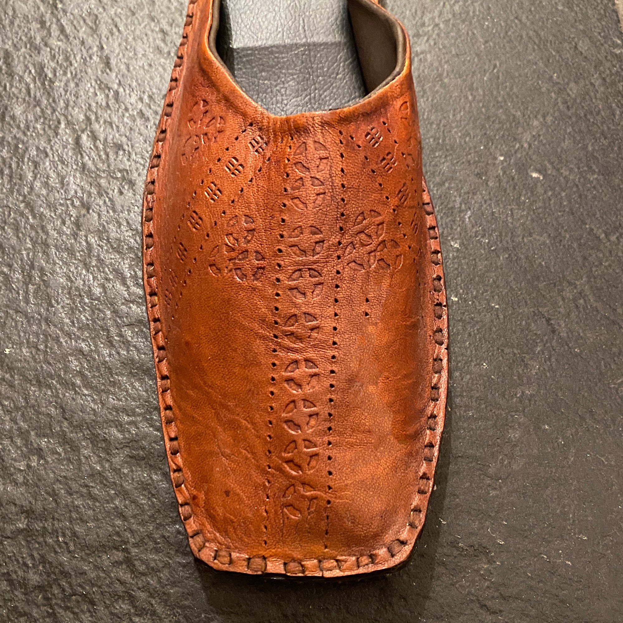 Leather Slide Shoe - Vintage India NYC