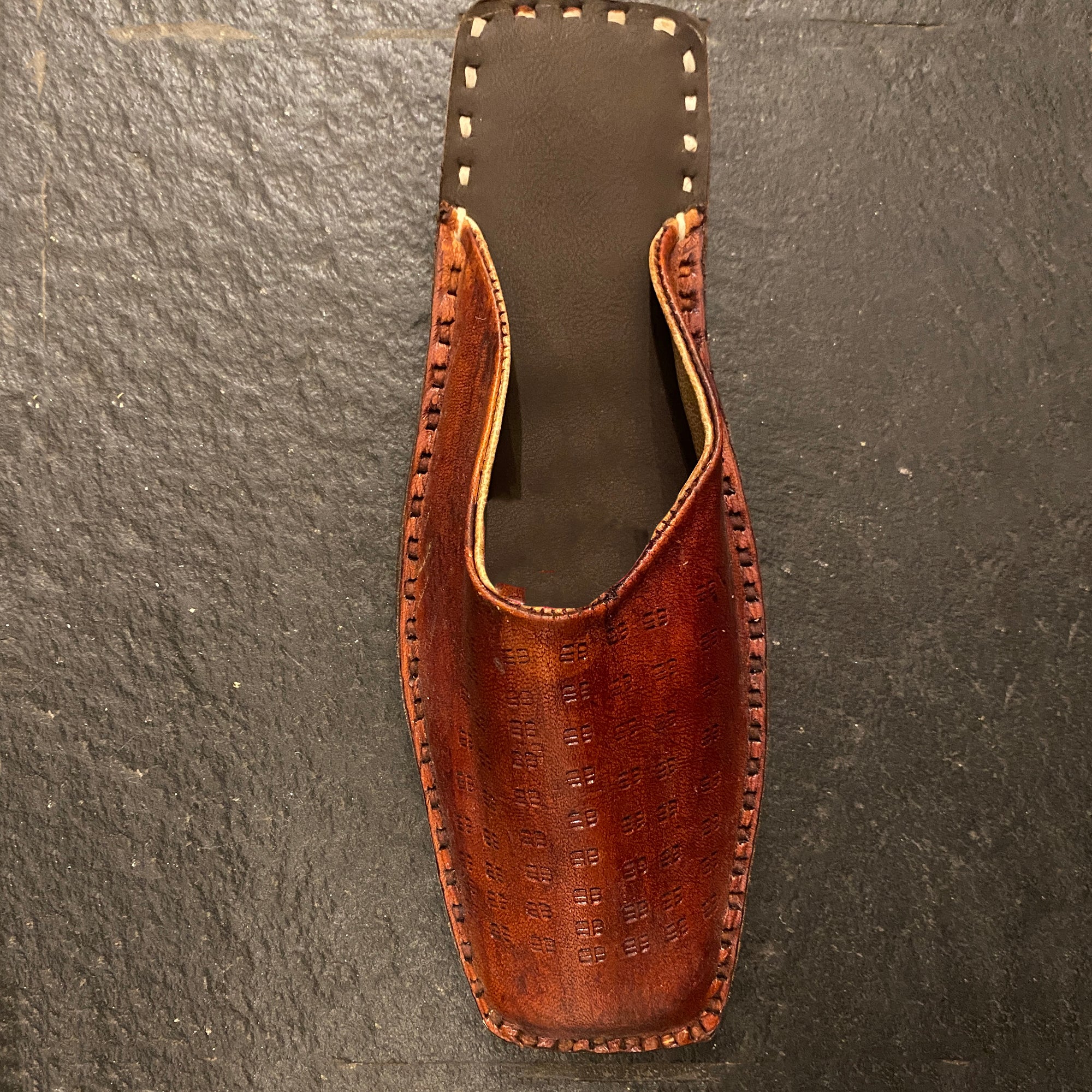 Leather Slide Shoe - Vintage India NYC