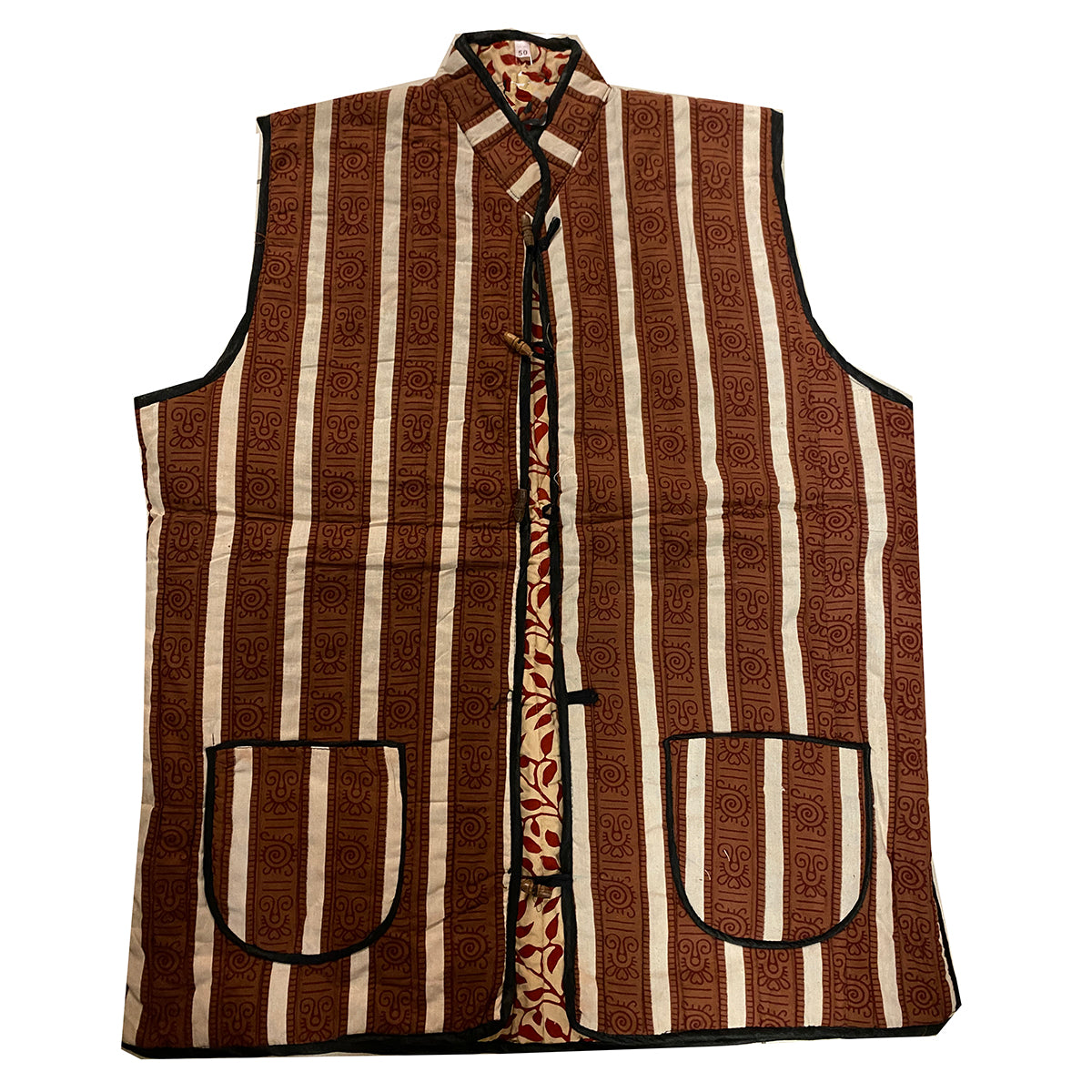 Mens Reversible Quilted Vests - Vintage India NYC