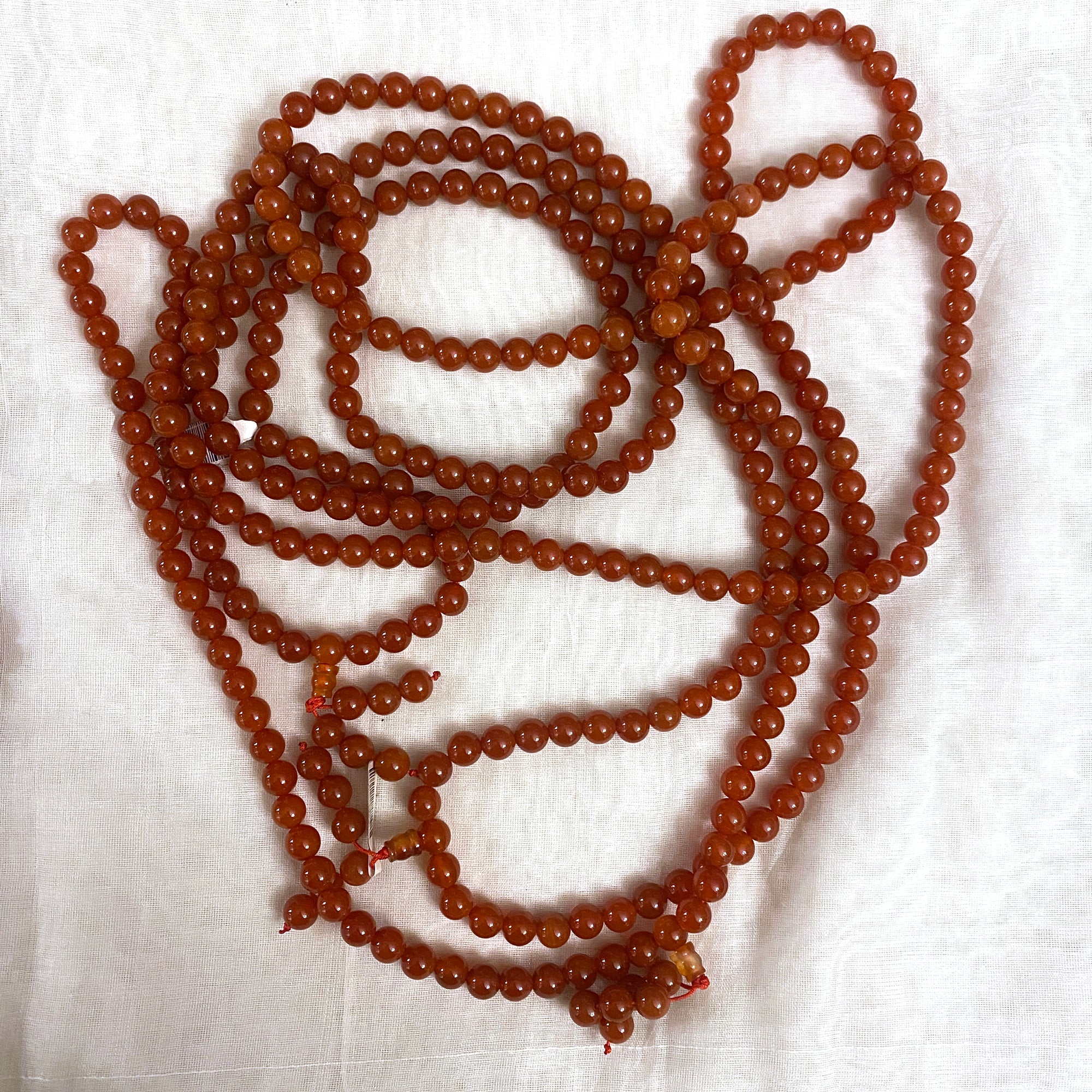 Carnelian Mala - Vintage India NYC