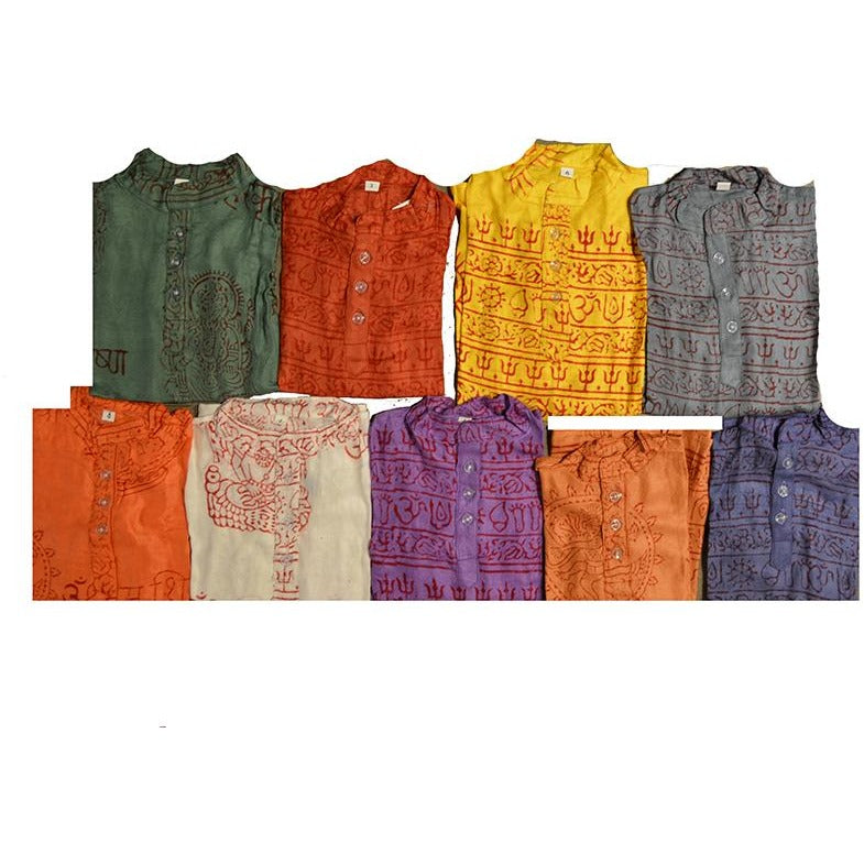 Kids Om kurta - Vintage India NYC
