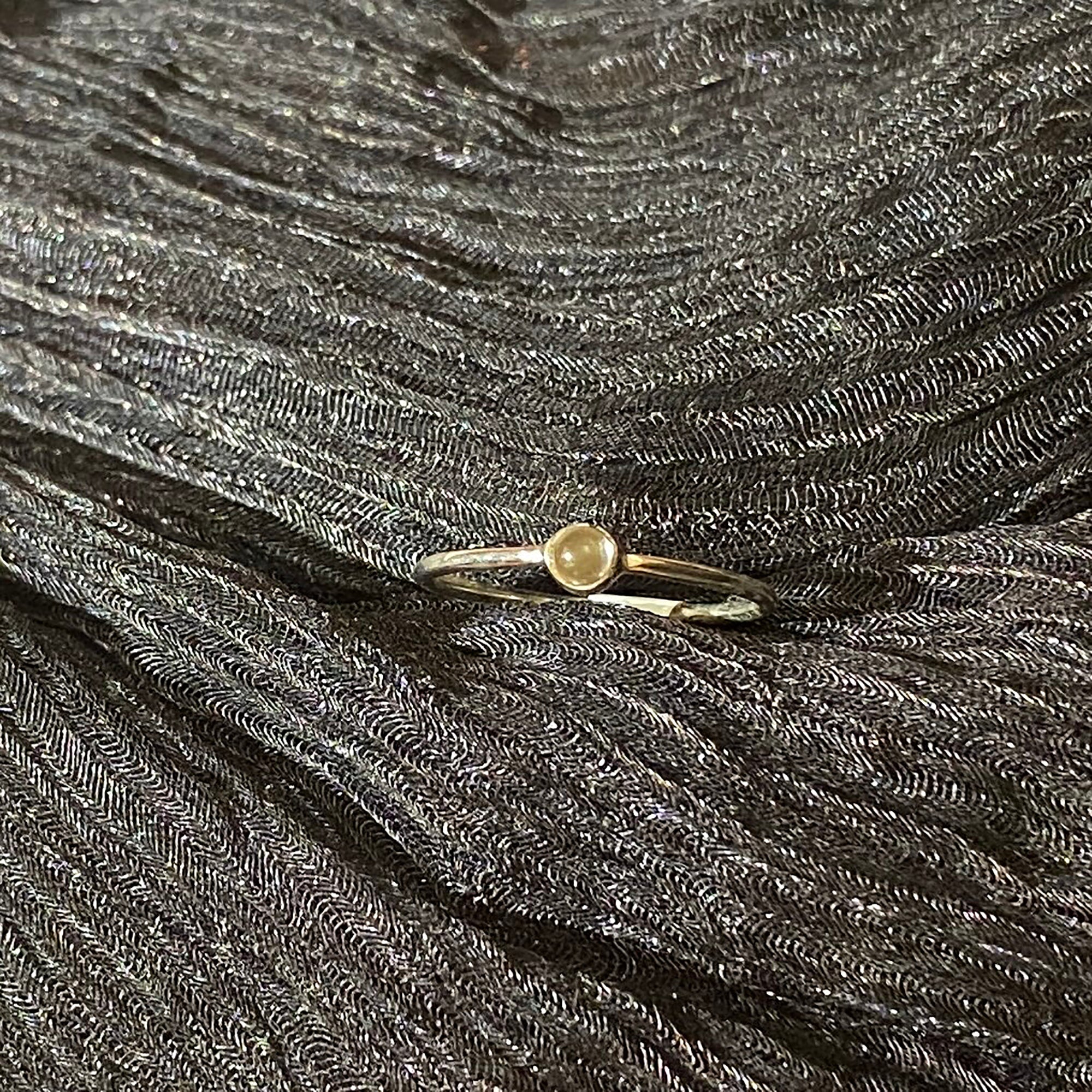 Citrine Ring-Size 7.5 - Vintage India NYC