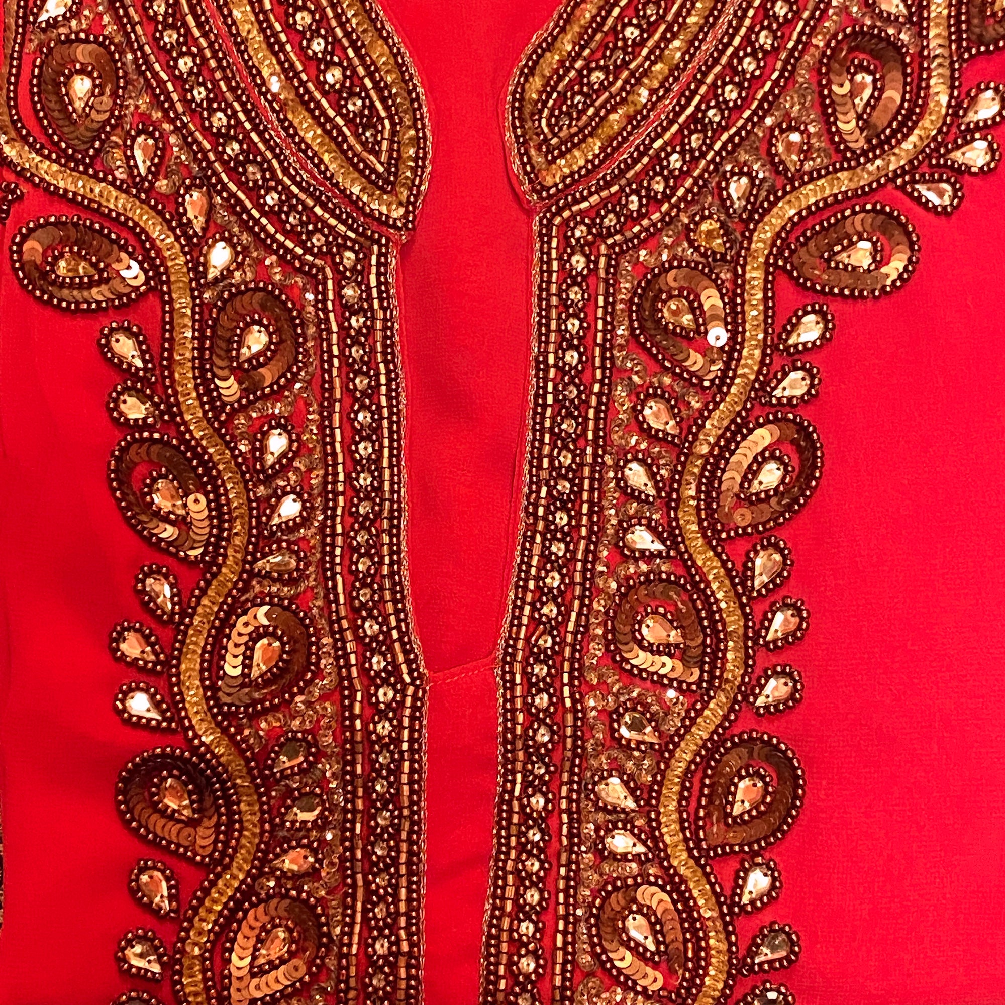 DT Georgette Kurti Size 46 - Vintage India NYC