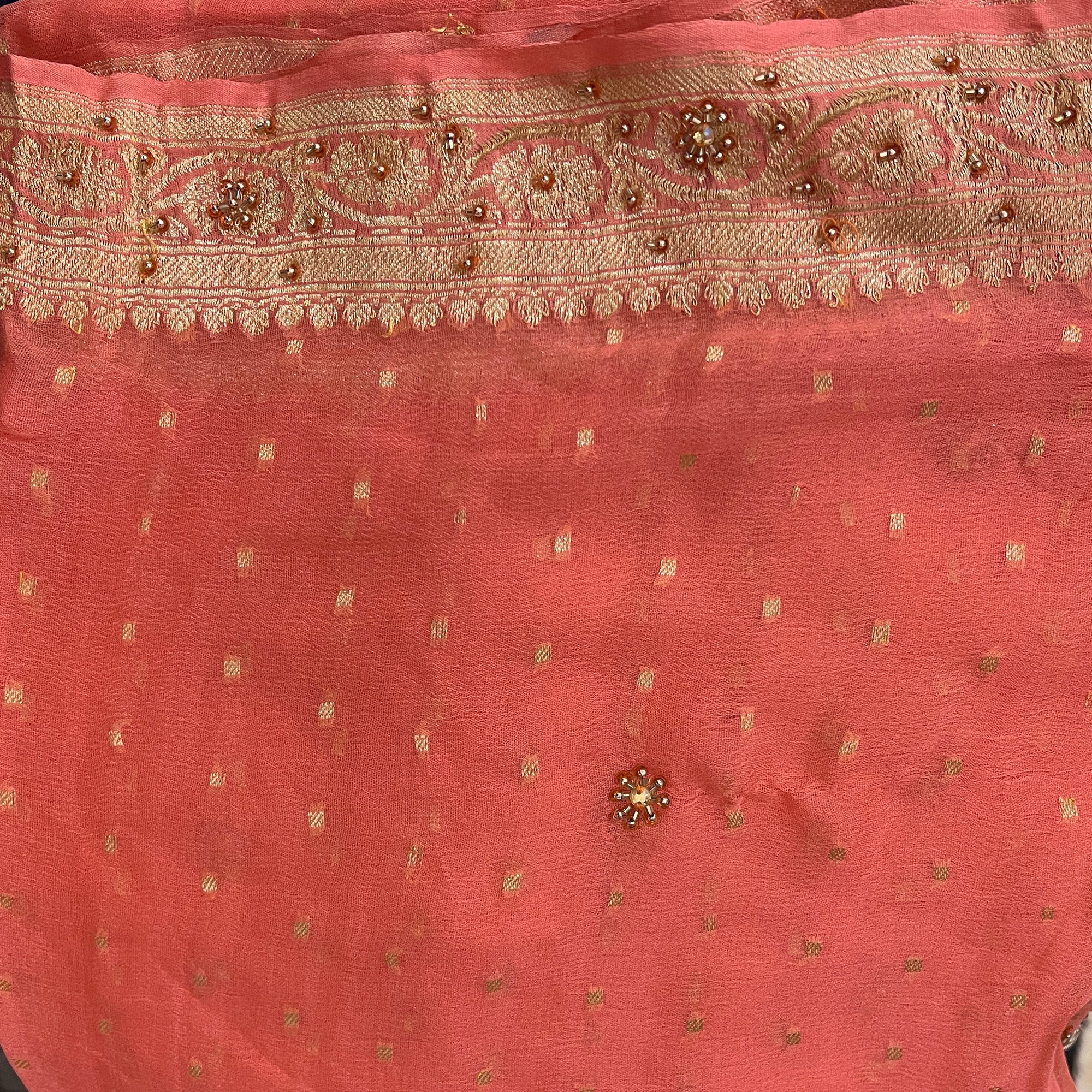 Vintage Dupatta Scarf 9116 - Vintage India NYC