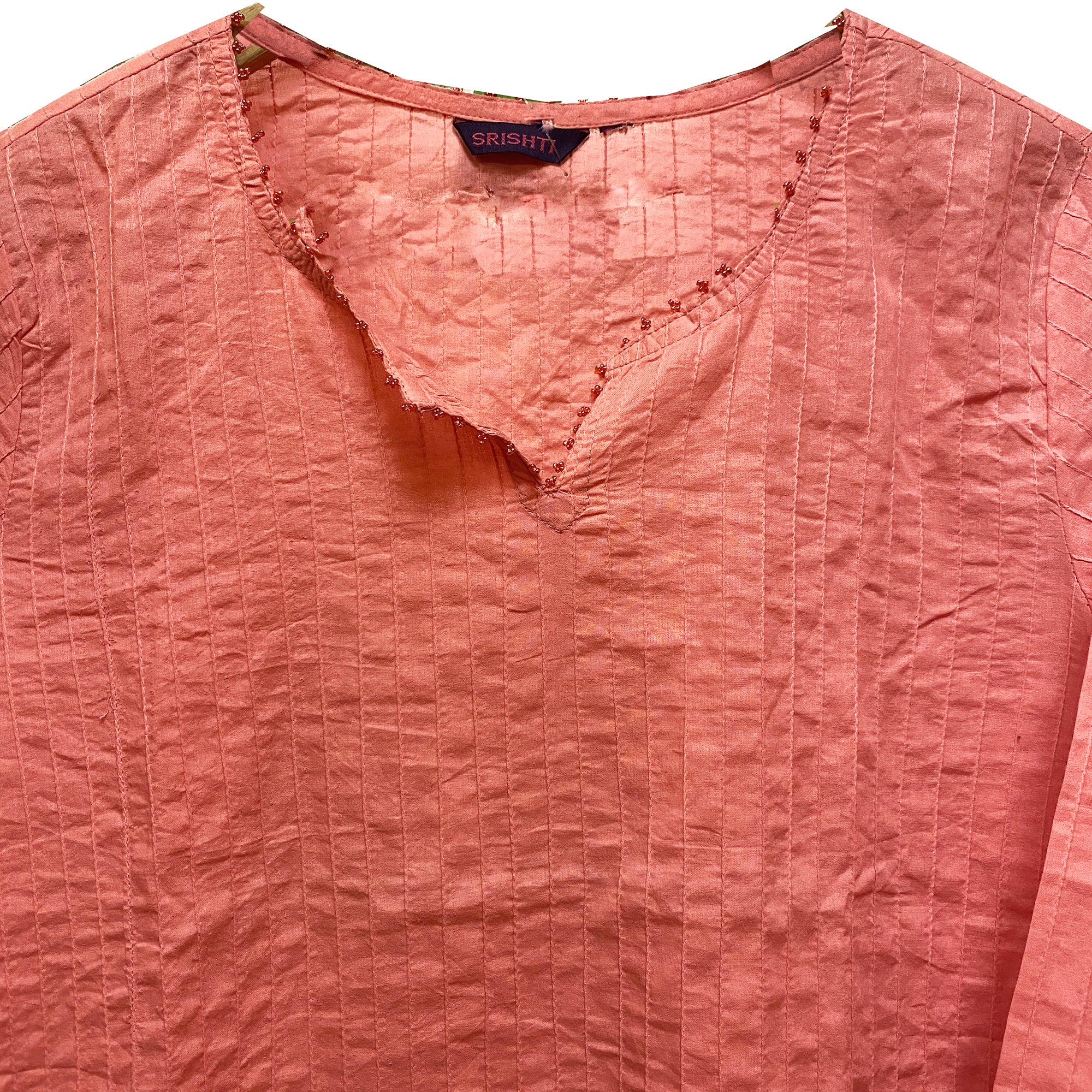 Pintuck Stitched Tunic Tops-3 Colors - Vintage India NYC