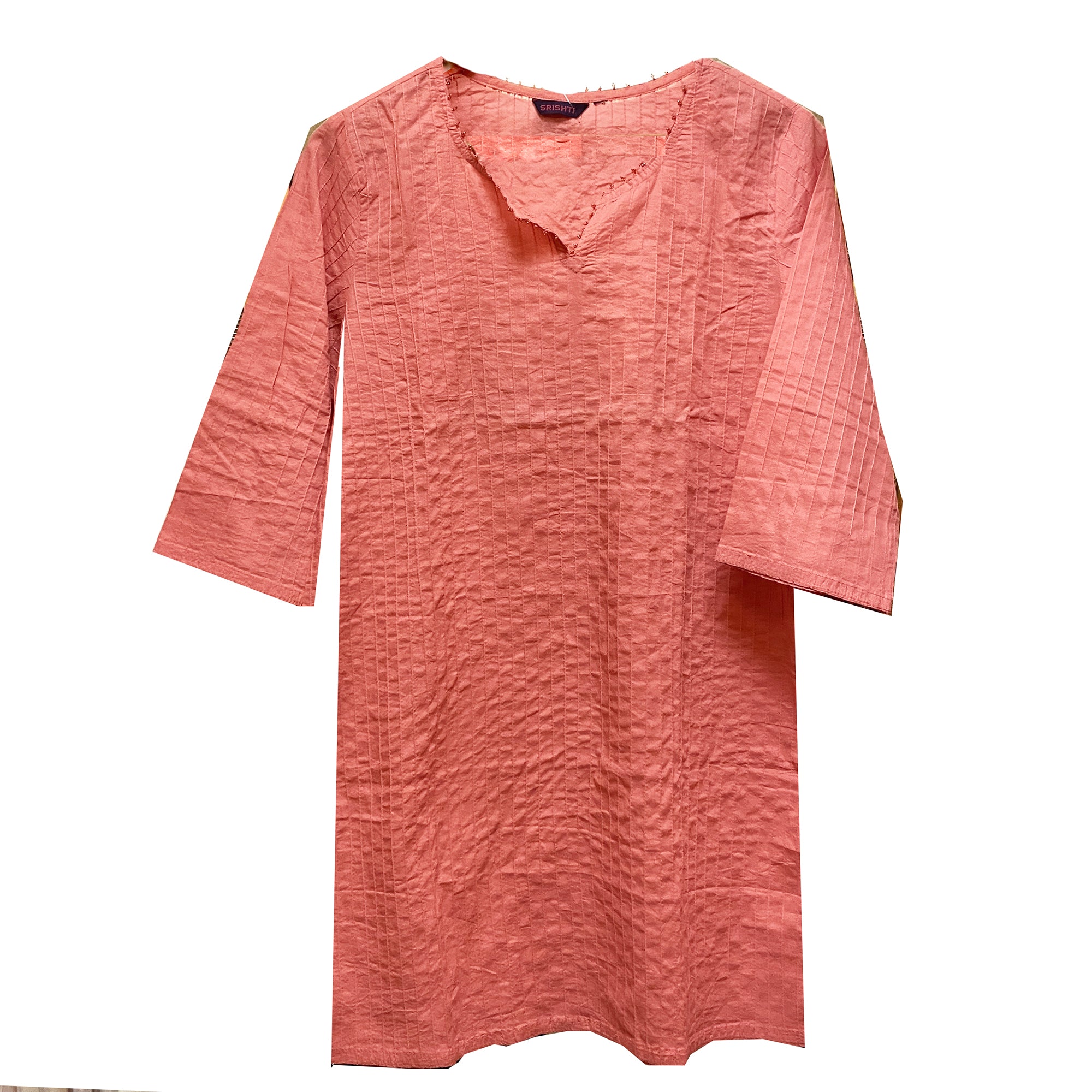 Pintuck Stitched Tunic Tops-3 Colors - Vintage India NYC