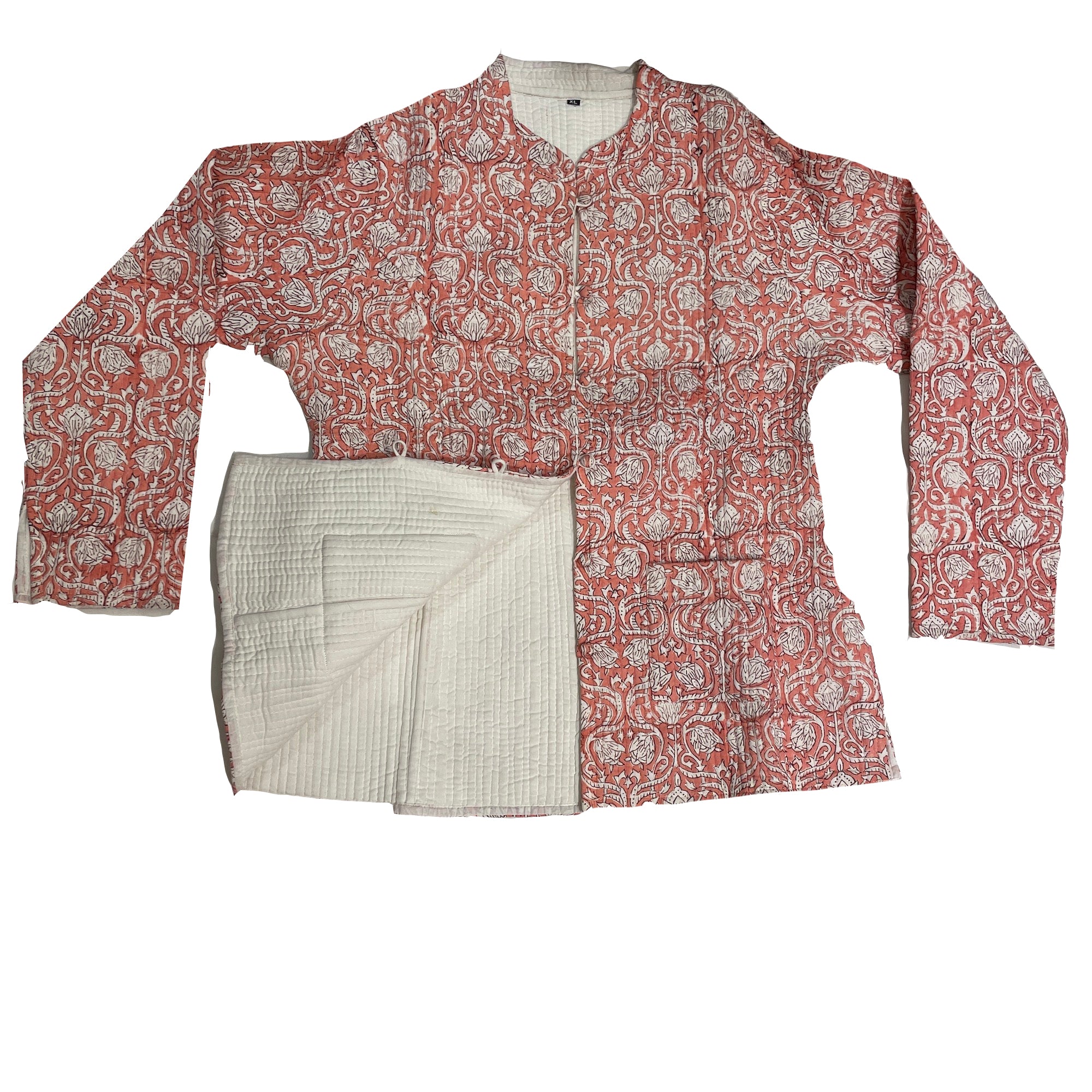 GR Short Quilted Coats-Medium-38 - Vintage India NYC