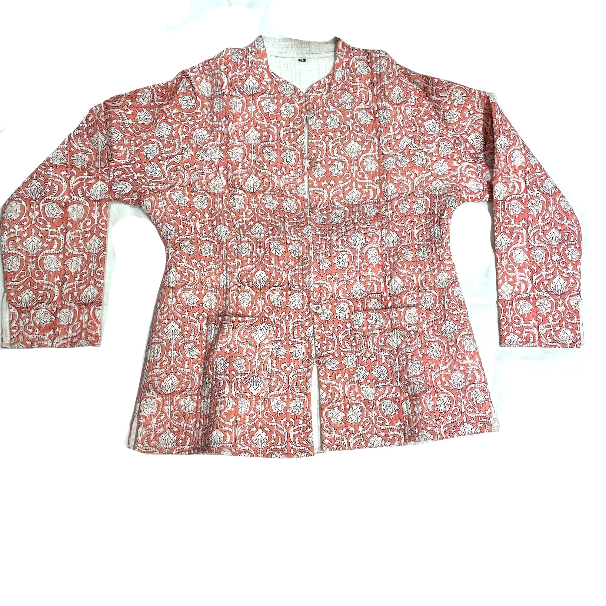 GR Short Quilted Coats-Medium-38 - Vintage India NYC