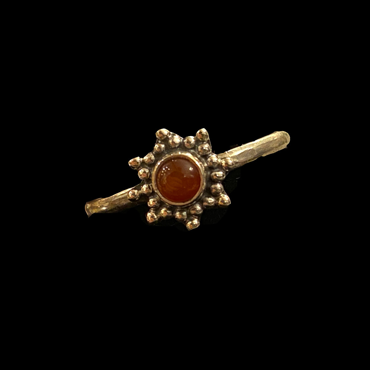 Coral Star Ring-Size 5 - Vintage India NYC