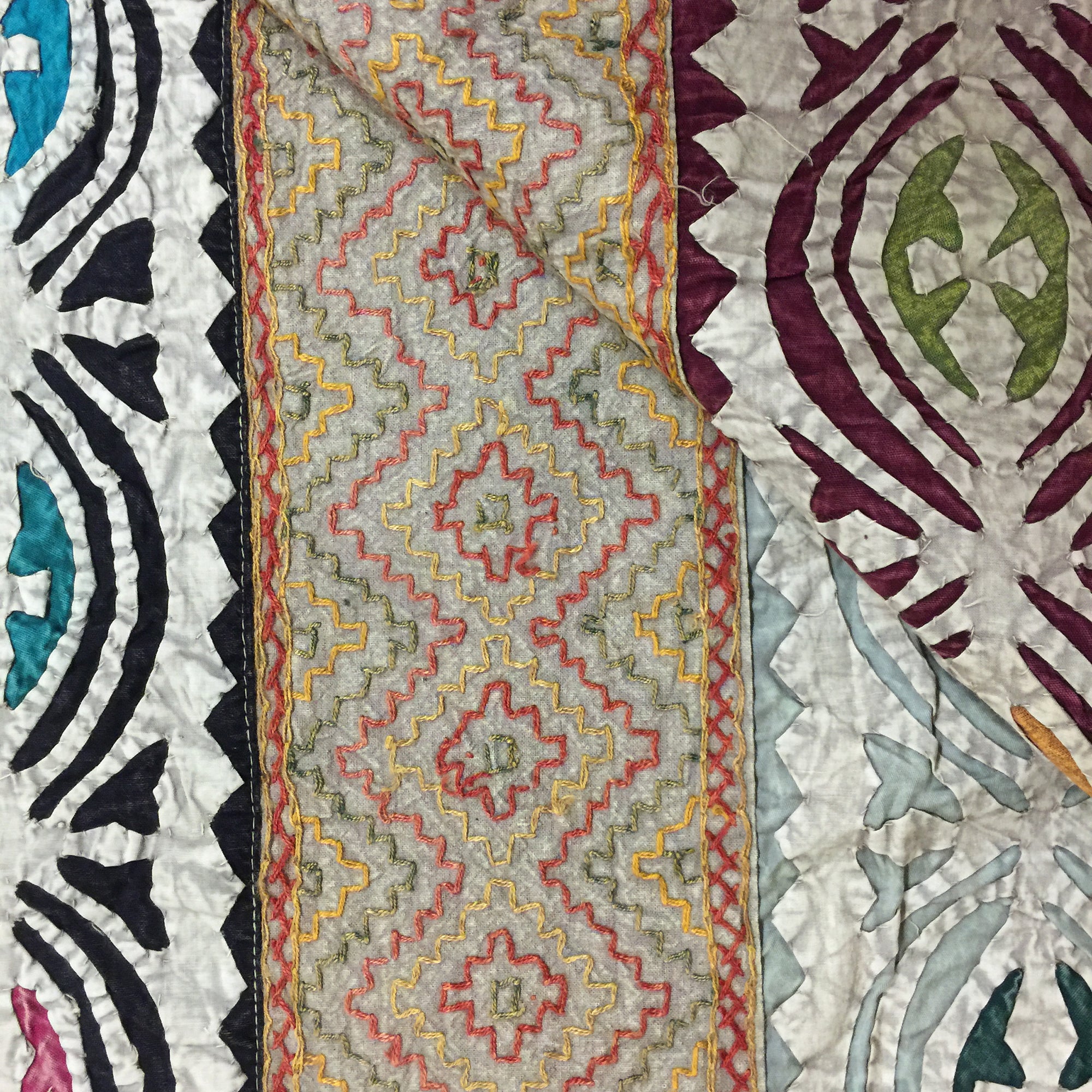 Hand made Cutout Bedcover 10 - Vintage India NYC