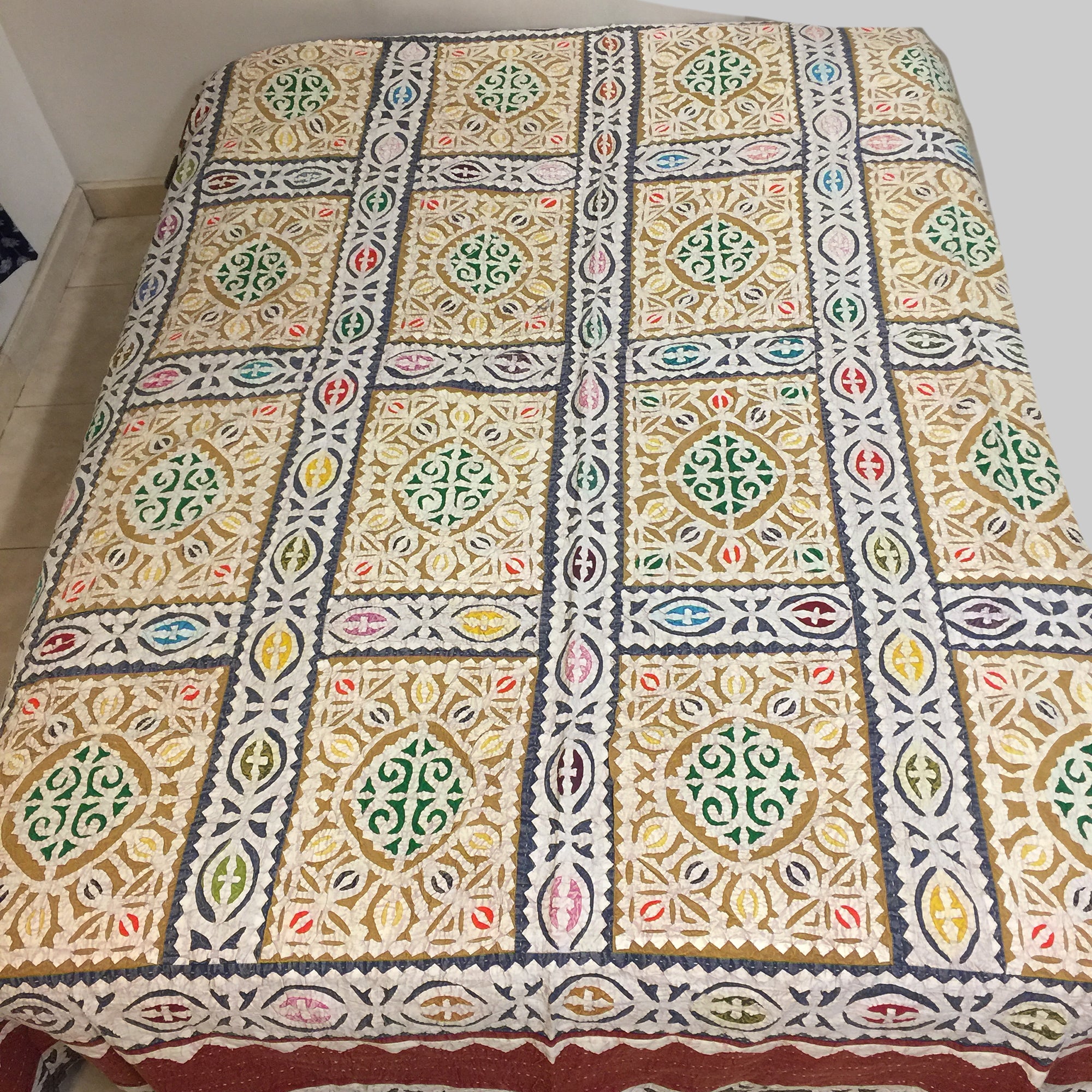 Hand made Cutout Bedcover 11 - Vintage India NYC