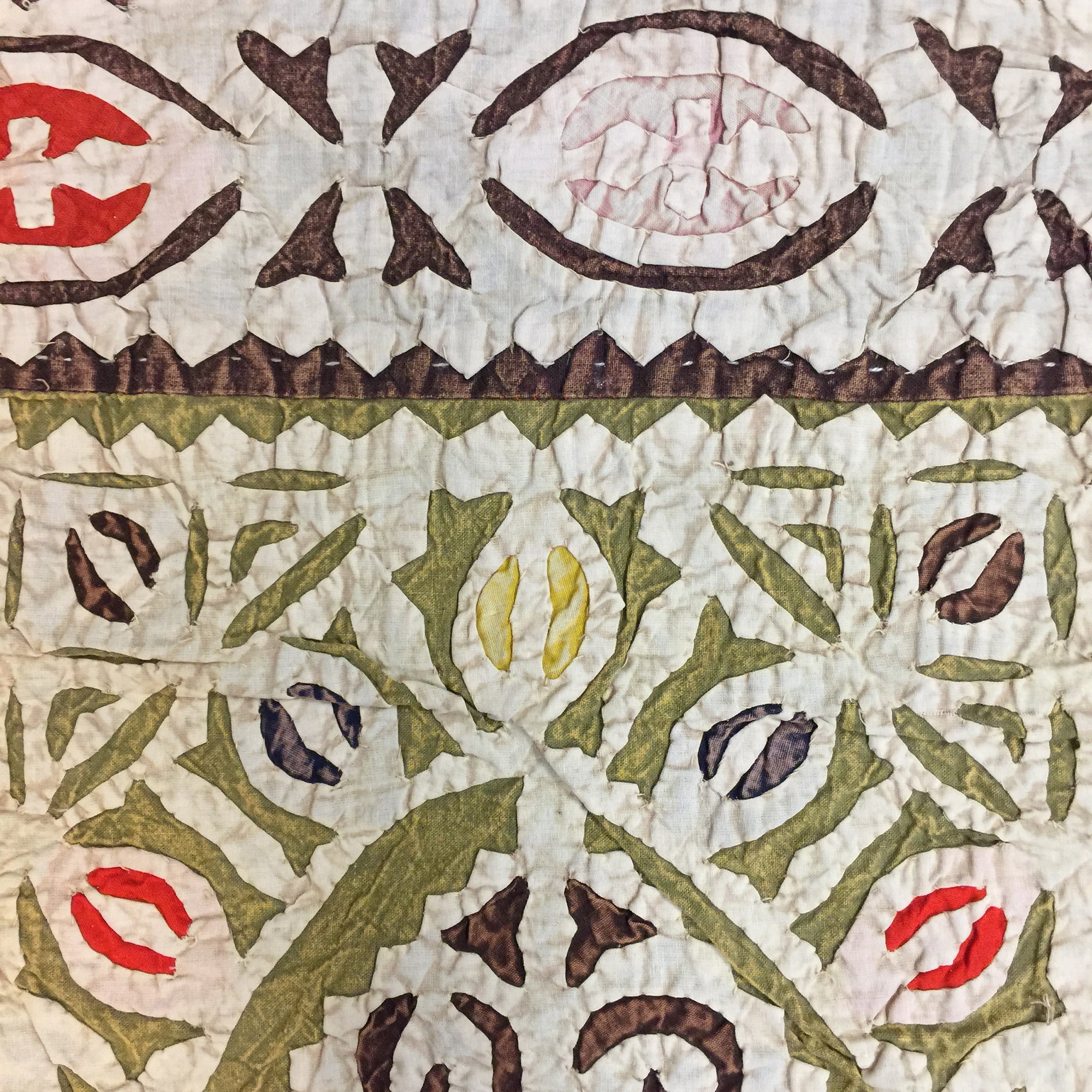 Hand made Cutout Bedcover - Vintage India NYC