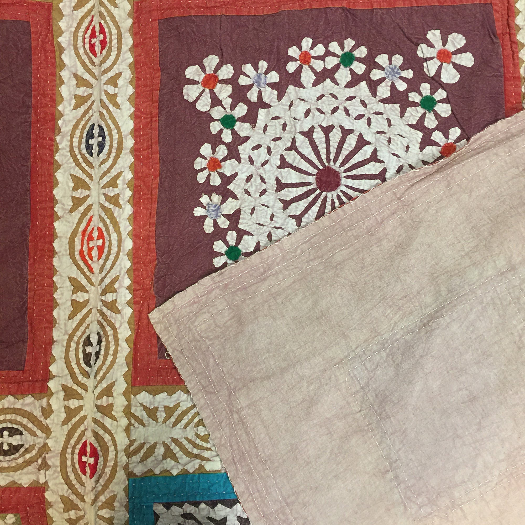 Hand made Cutout Bedcover 5 - Vintage India NYC