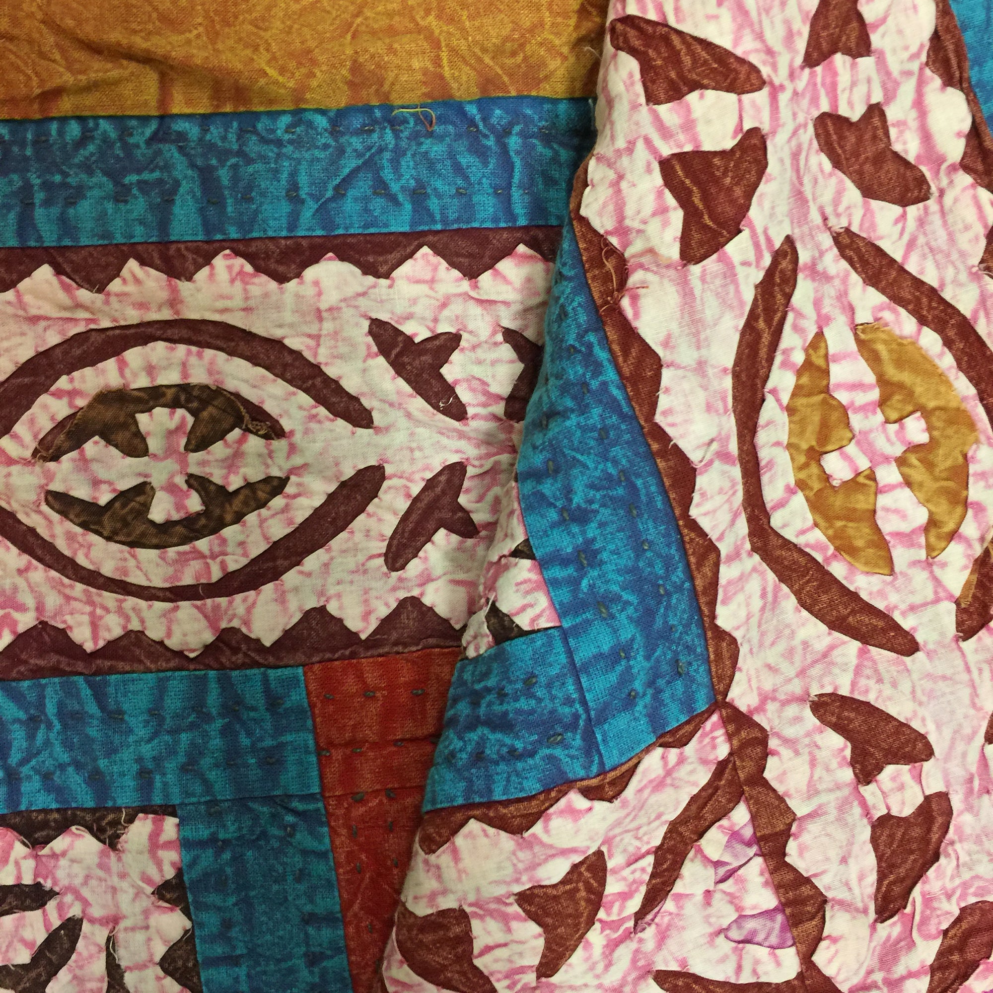 Hand made Cutout Bedcover 7 - Vintage India NYC