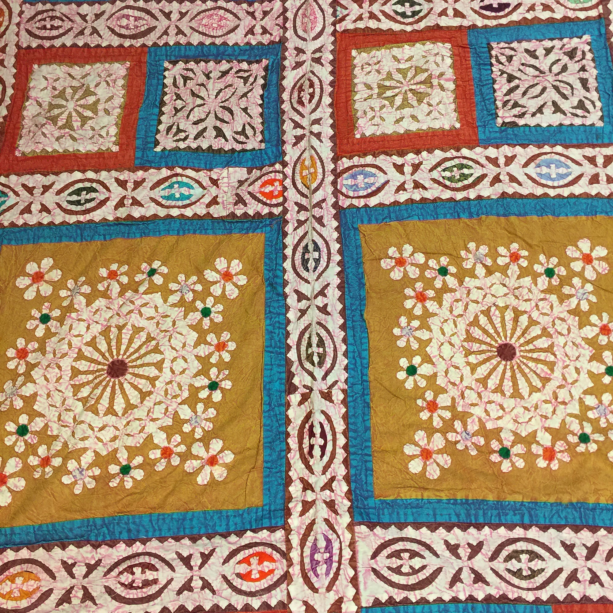 Hand made Cutout Bedcover 7 - Vintage India NYC