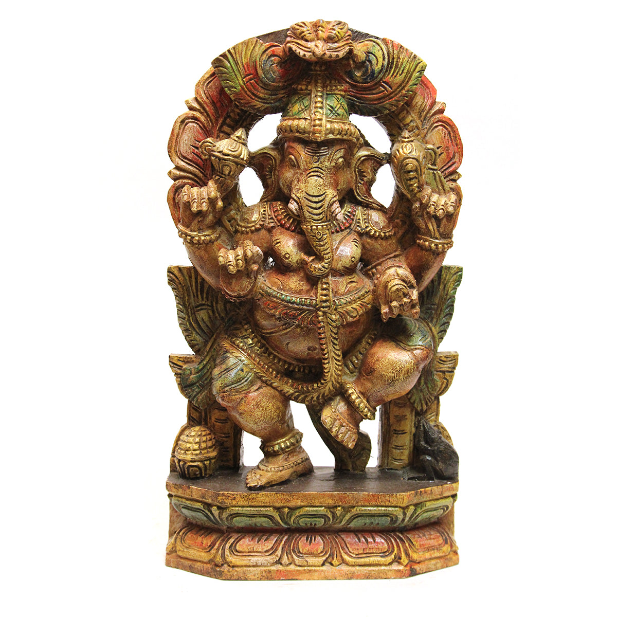 Hand Carved Ganesha - Vintage India NYC