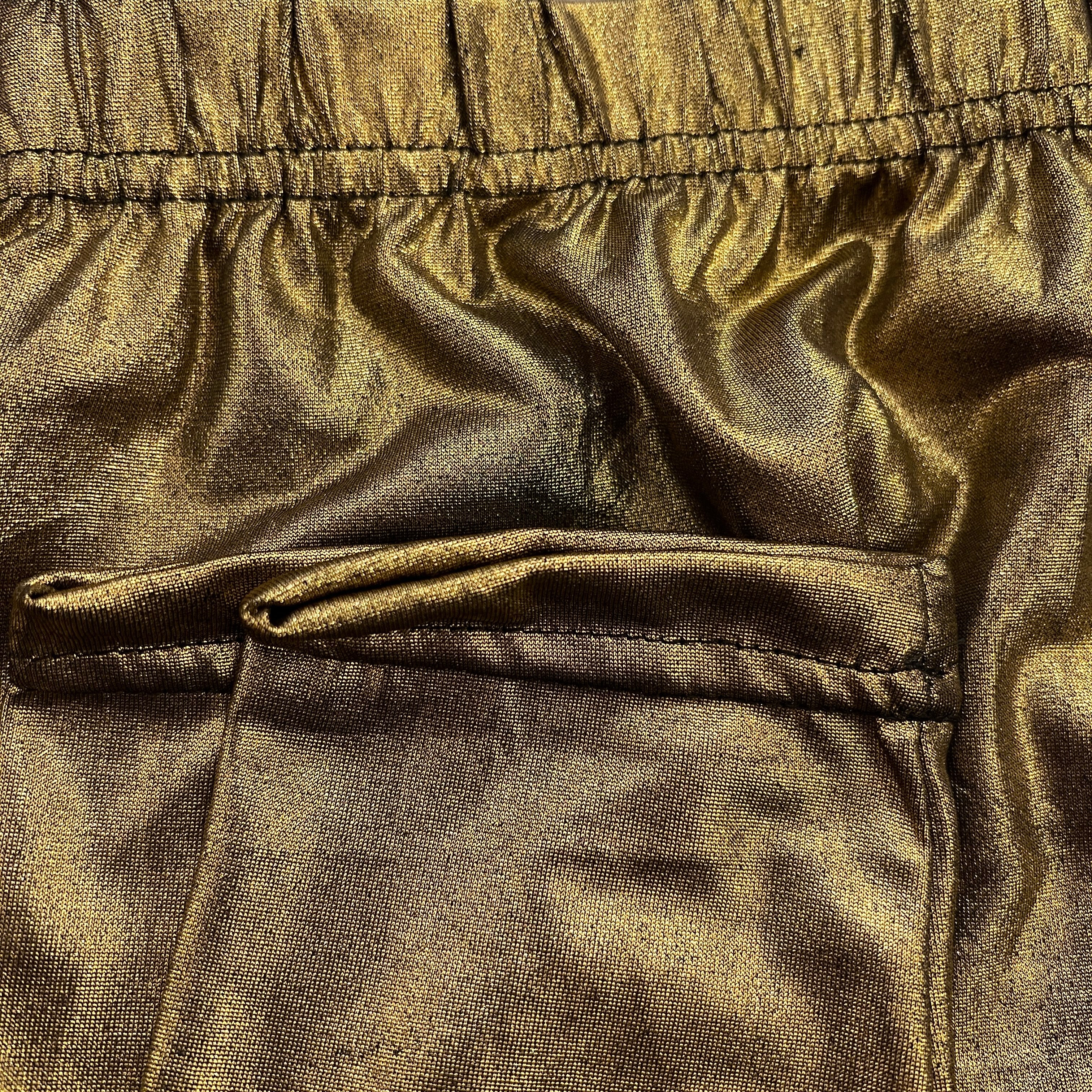 IE shimmer leggings-Gold & Silver - Vintage India NYC