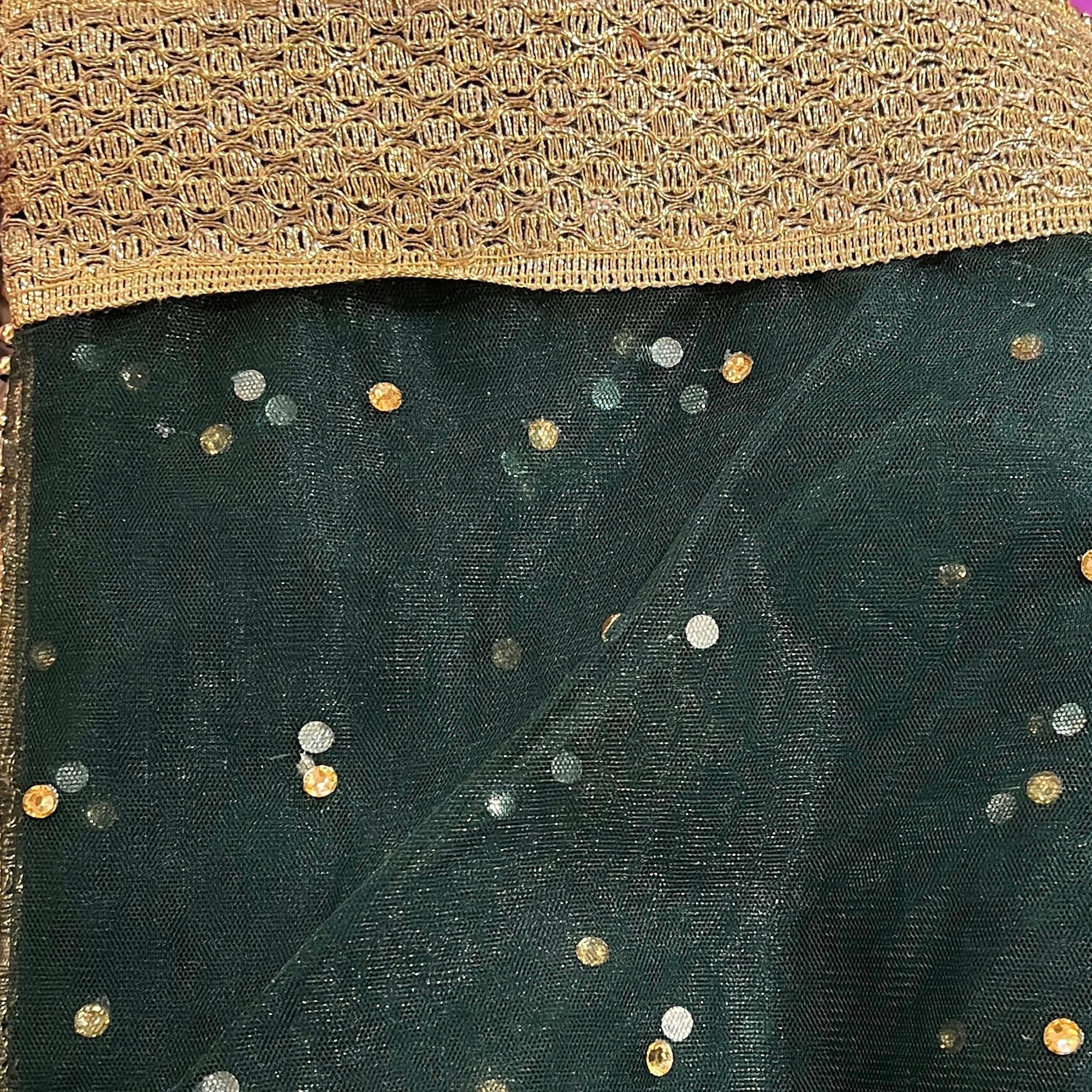 DT Stonework Dupatta - Vintage India NYC