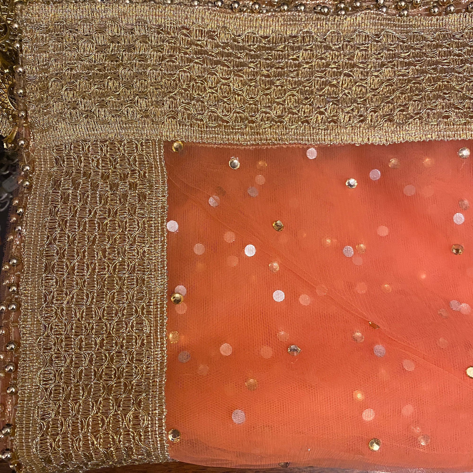 DT Stonework Dupatta - Vintage India NYC