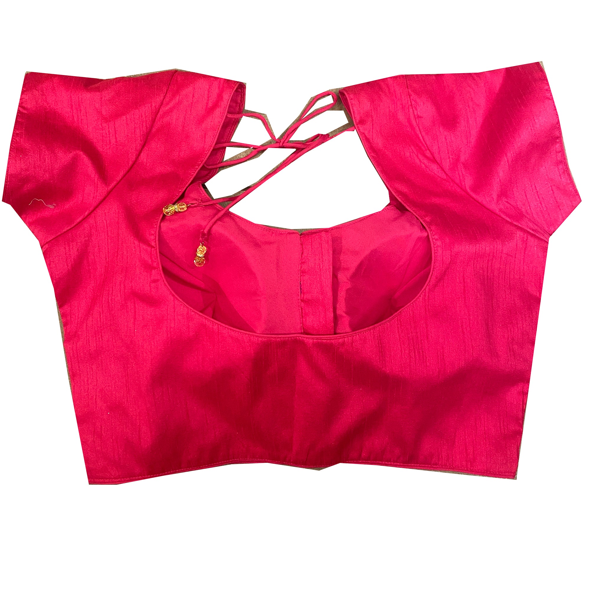 Dark Pink Saree Blouse - Vintage India NYC