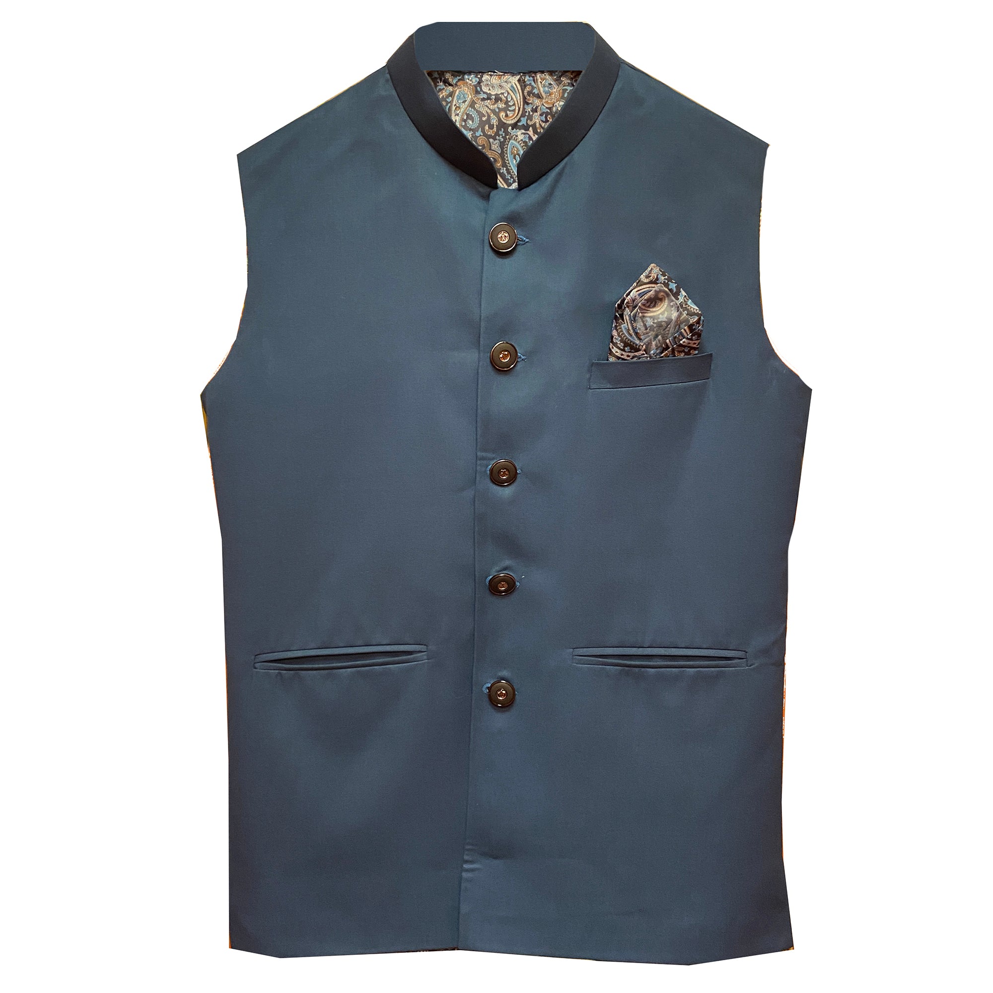 Plain Nehru Vest-3 Colors - Vintage India NYC