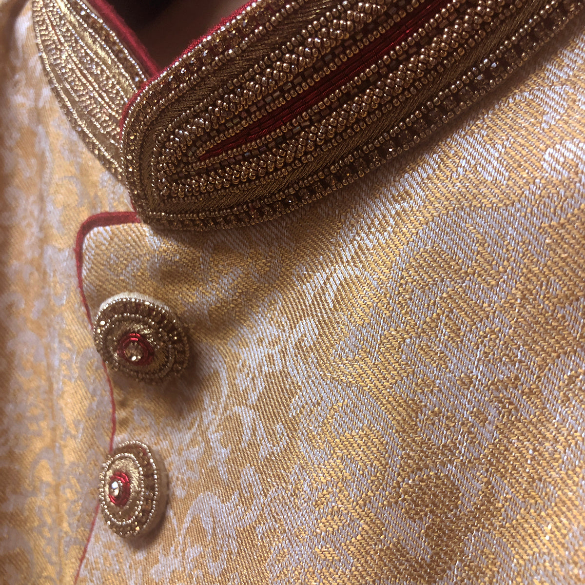 DK Gold Sherwani - Vintage India NYC