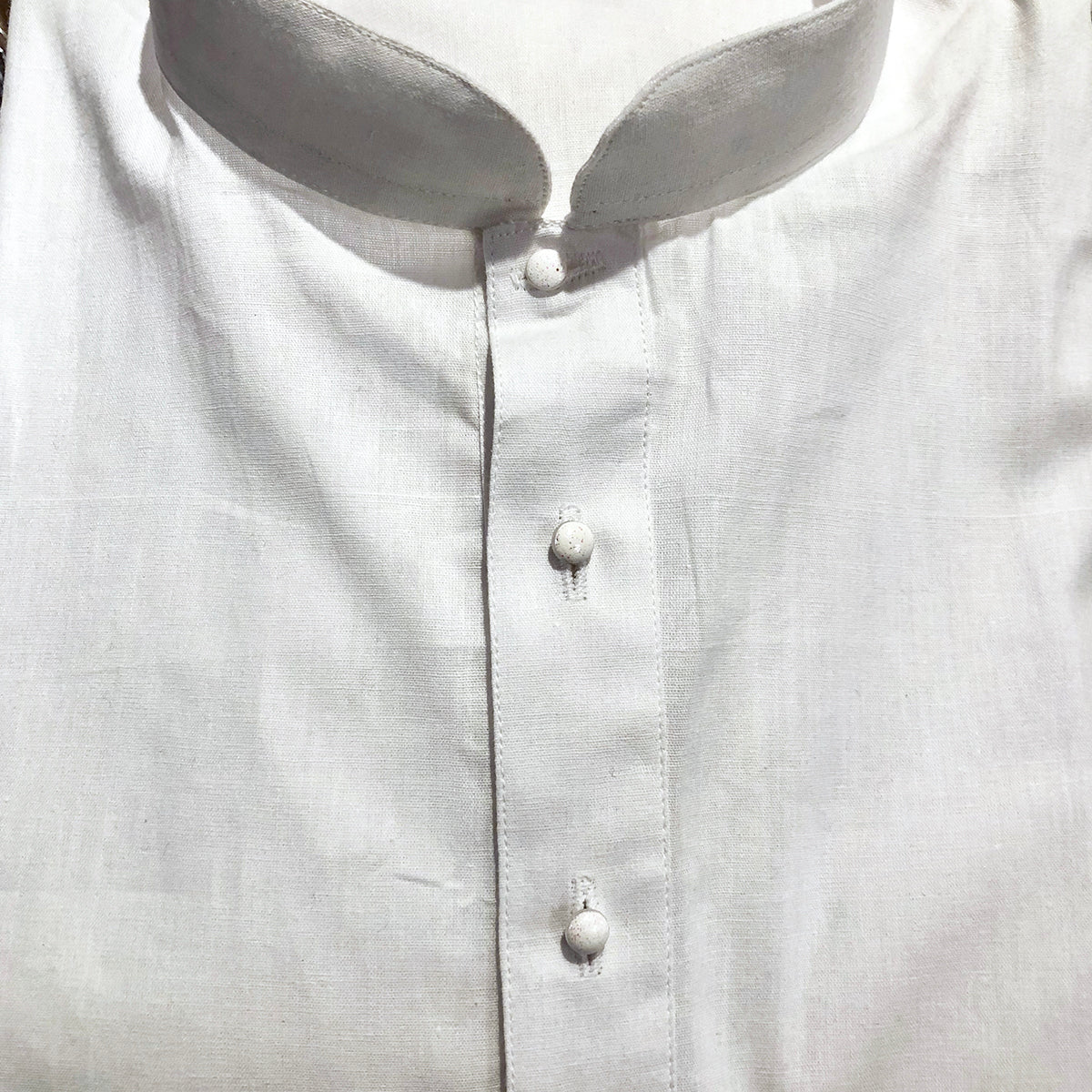 DK White Cotton Men Kurta - Vintage India NYC