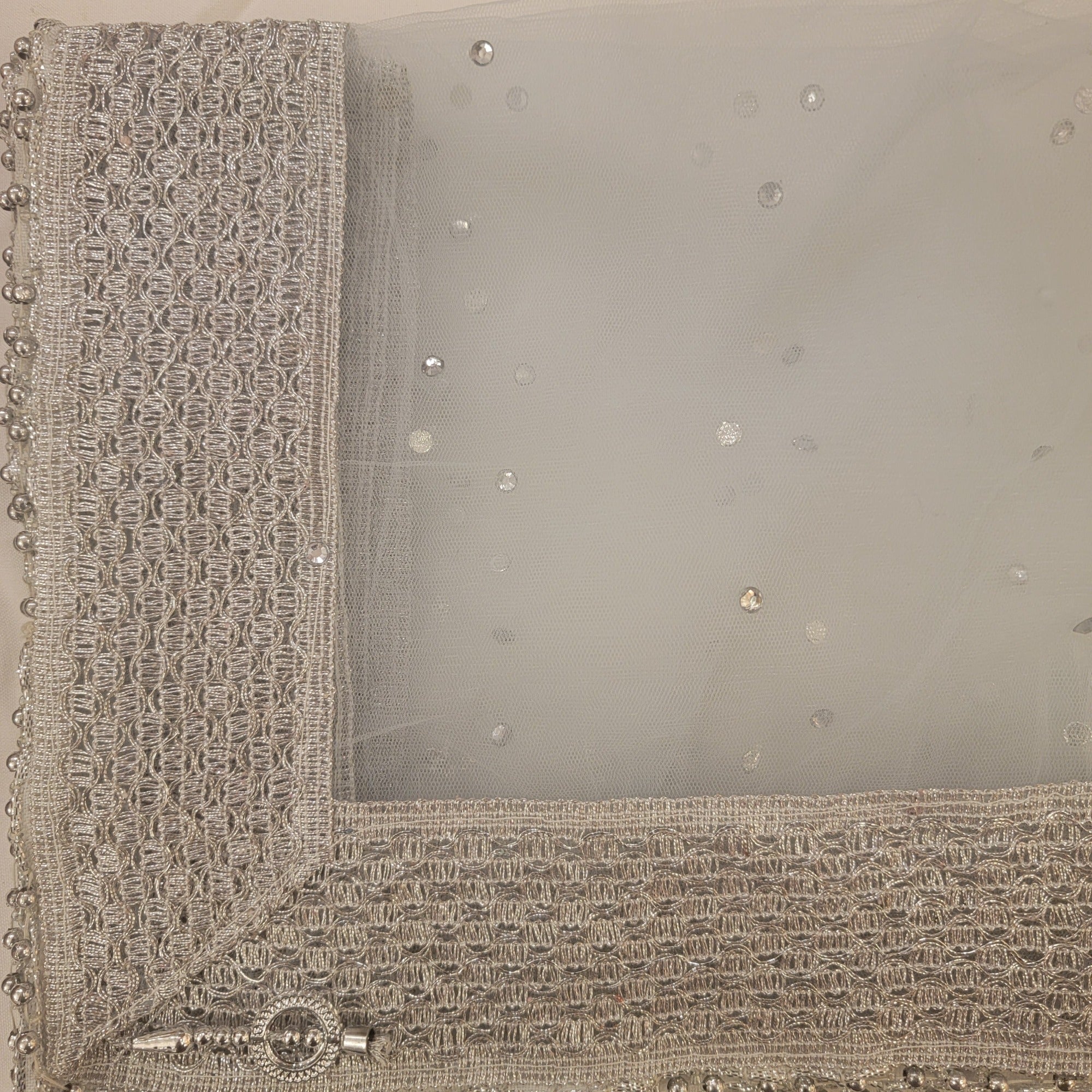 DT Stonework Dupatta - Vintage India NYC