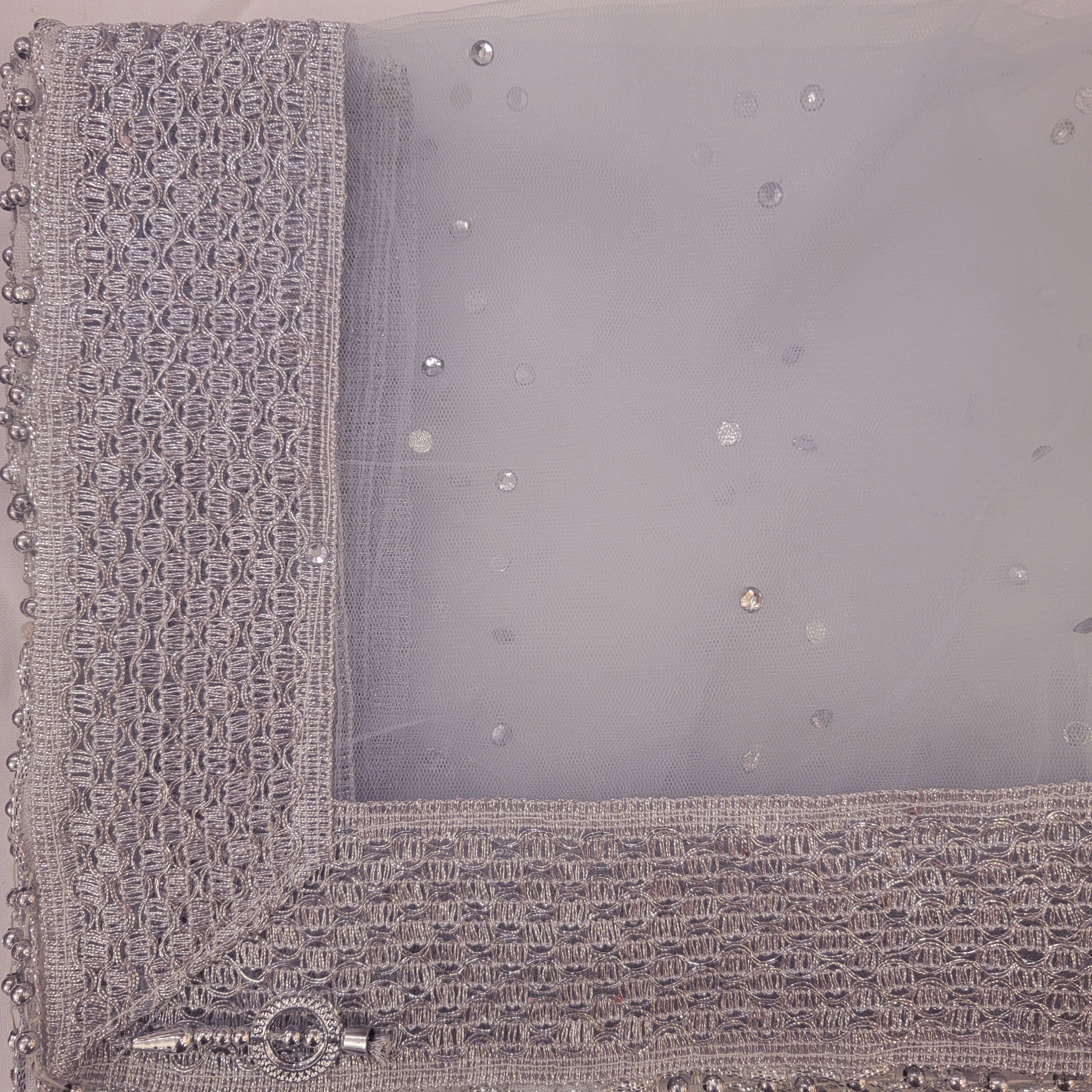 DT Stonework Dupatta - Vintage India NYC