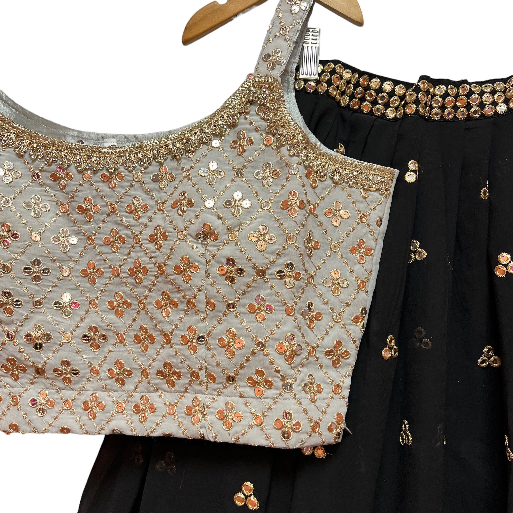 DT Georgette Lehenga Set-4 Colors - Vintage India NYC