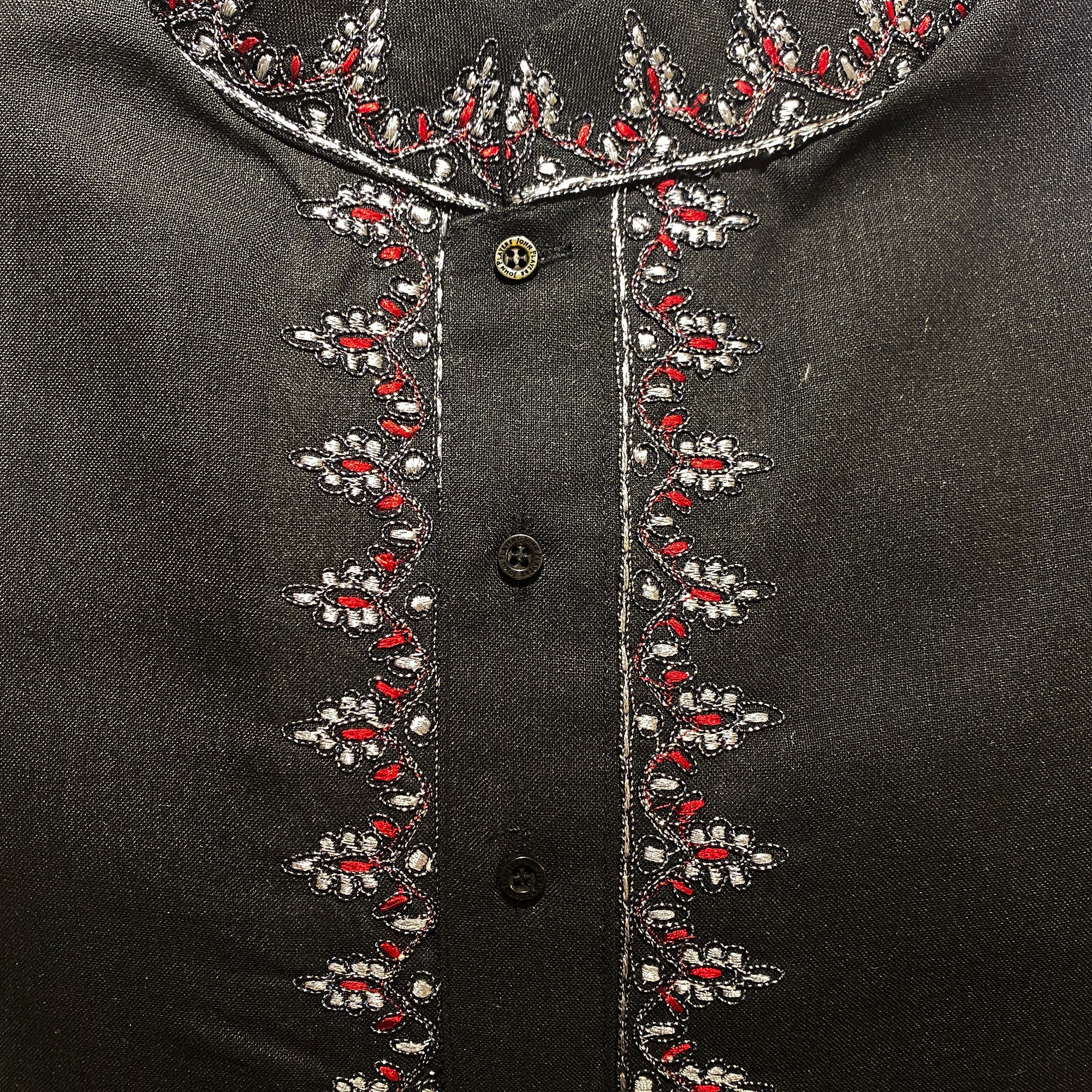 DT Black Short Kurta - Vintage India NYC