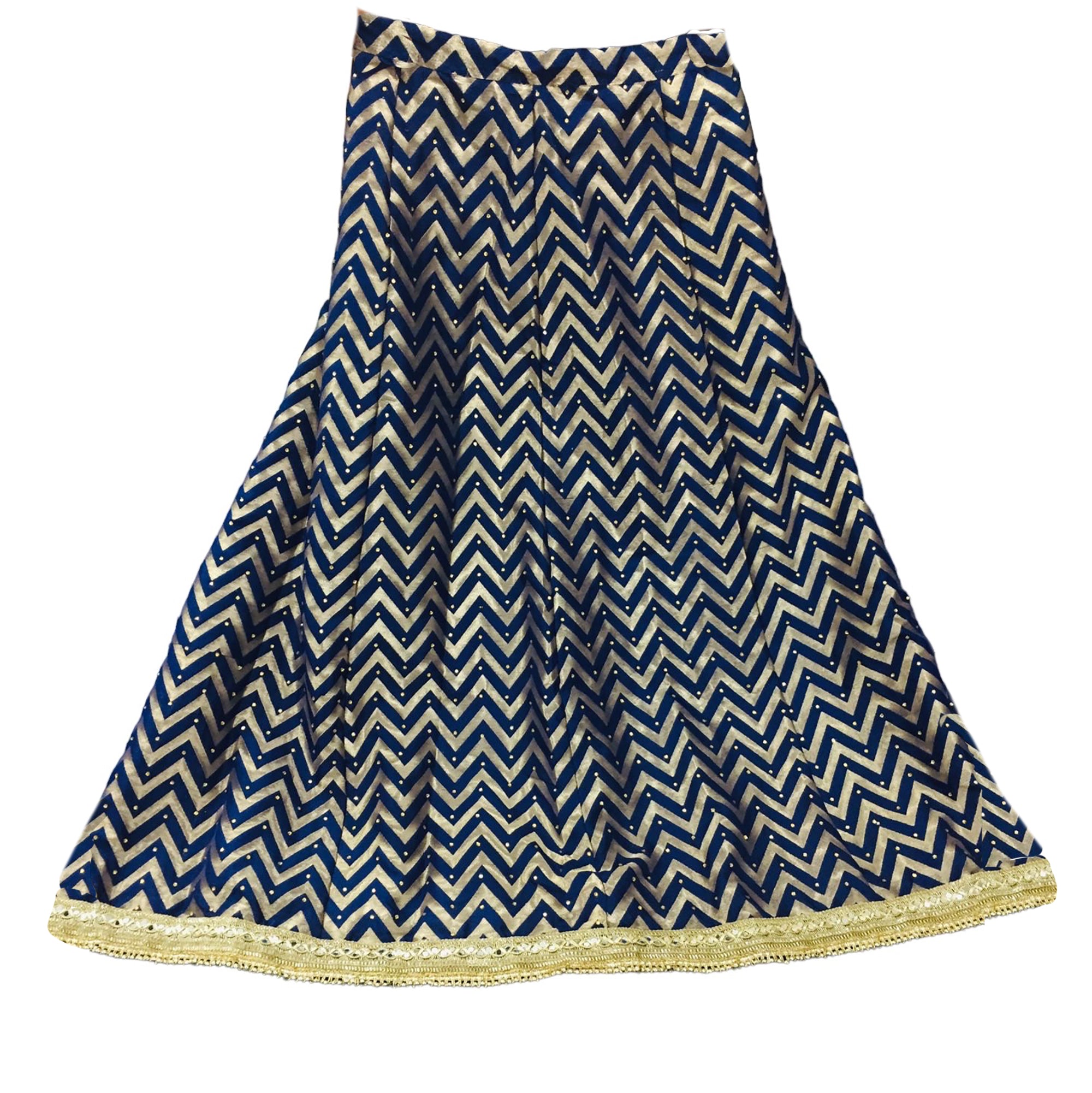 DT Chevron Lehengas-4 Colors - Vintage India NYC