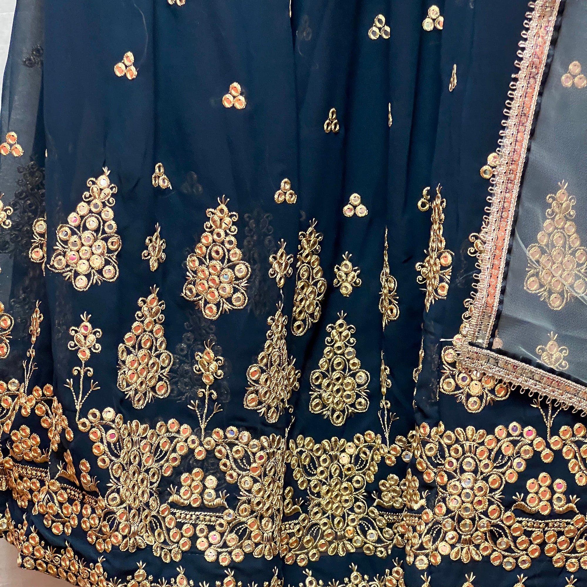 DT Georgette Lehenga Set-4 Colors - Vintage India NYC