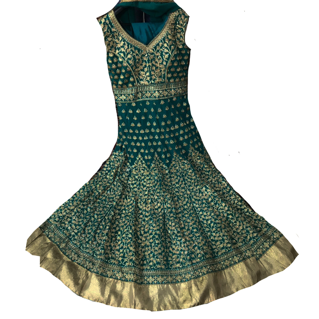 DT Full Work Anarkali Gown - Vintage India NYC