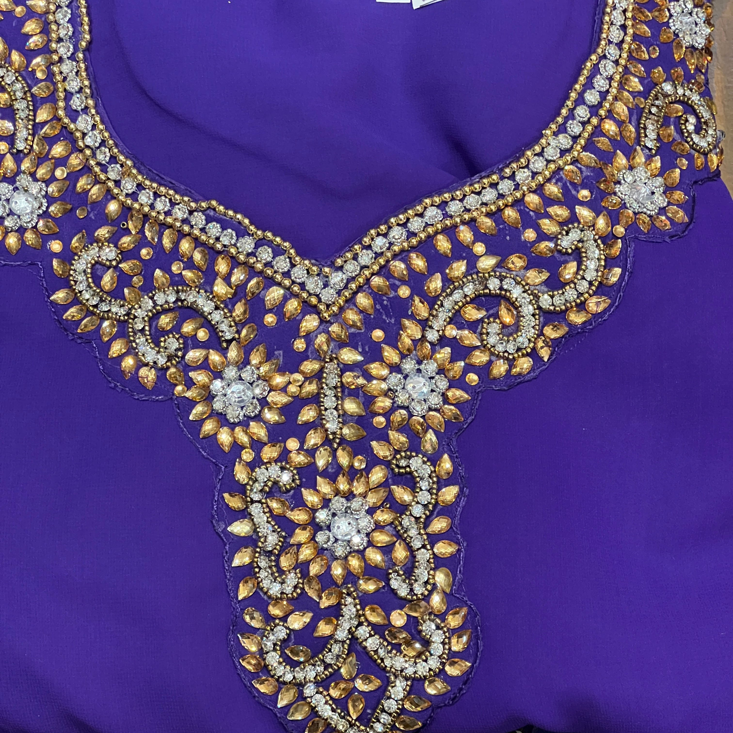 DT Georgette Kurti Size 44 - Vintage India NYC