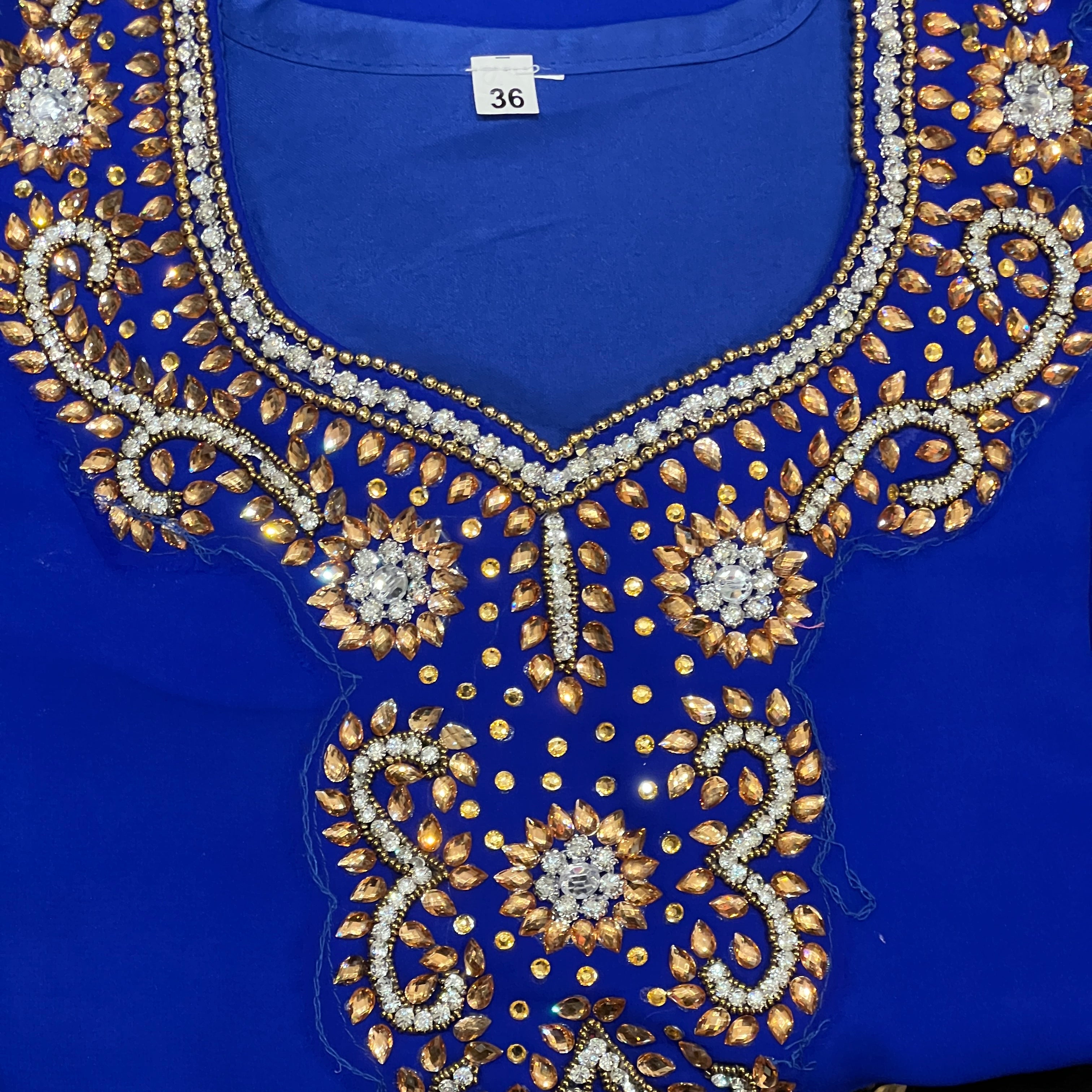 DT Georgette Kurti Size 44 - Vintage India NYC