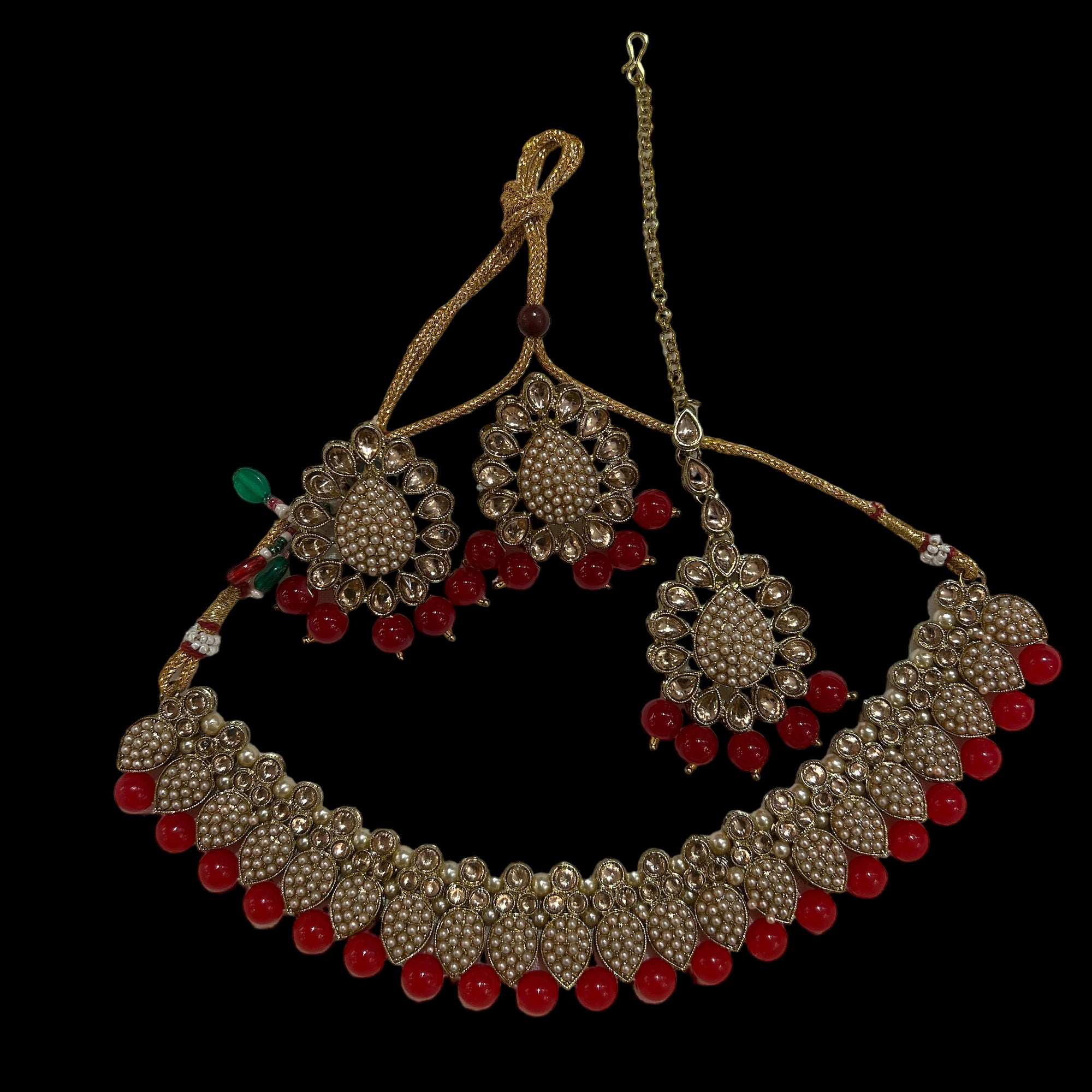 DT Pearl Drop Necklace Sets-9 Colors - Vintage India NYC