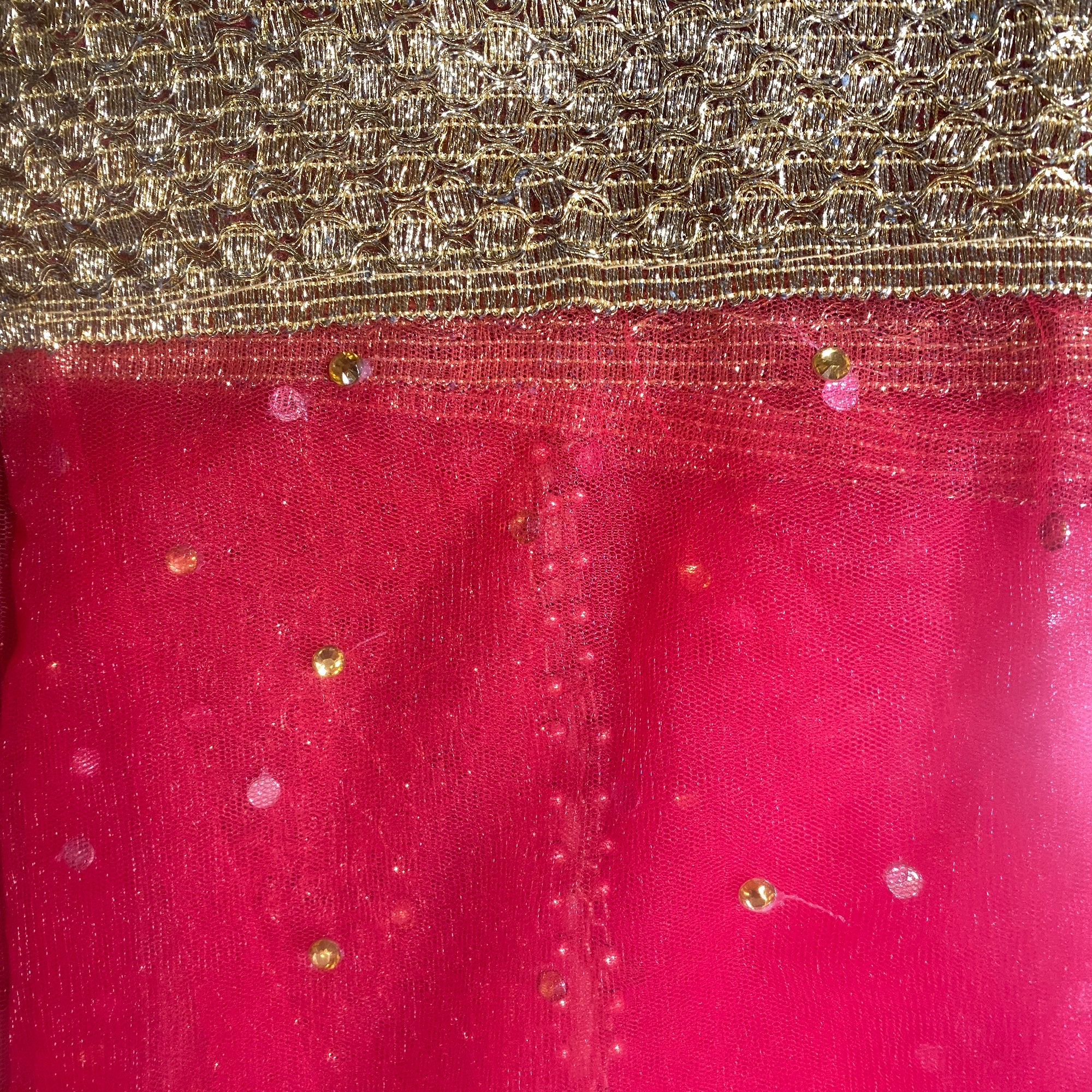 DT Stonework Dupatta - Vintage India NYC