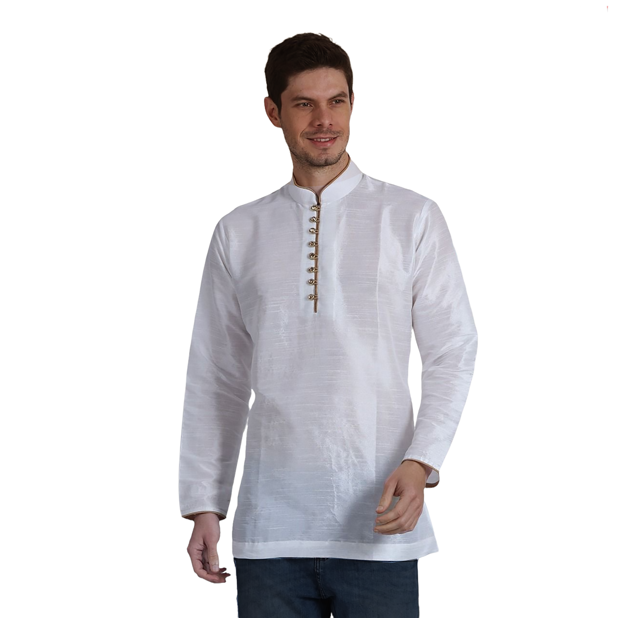 DT Navy or White Short Kurta - Vintage India NYC