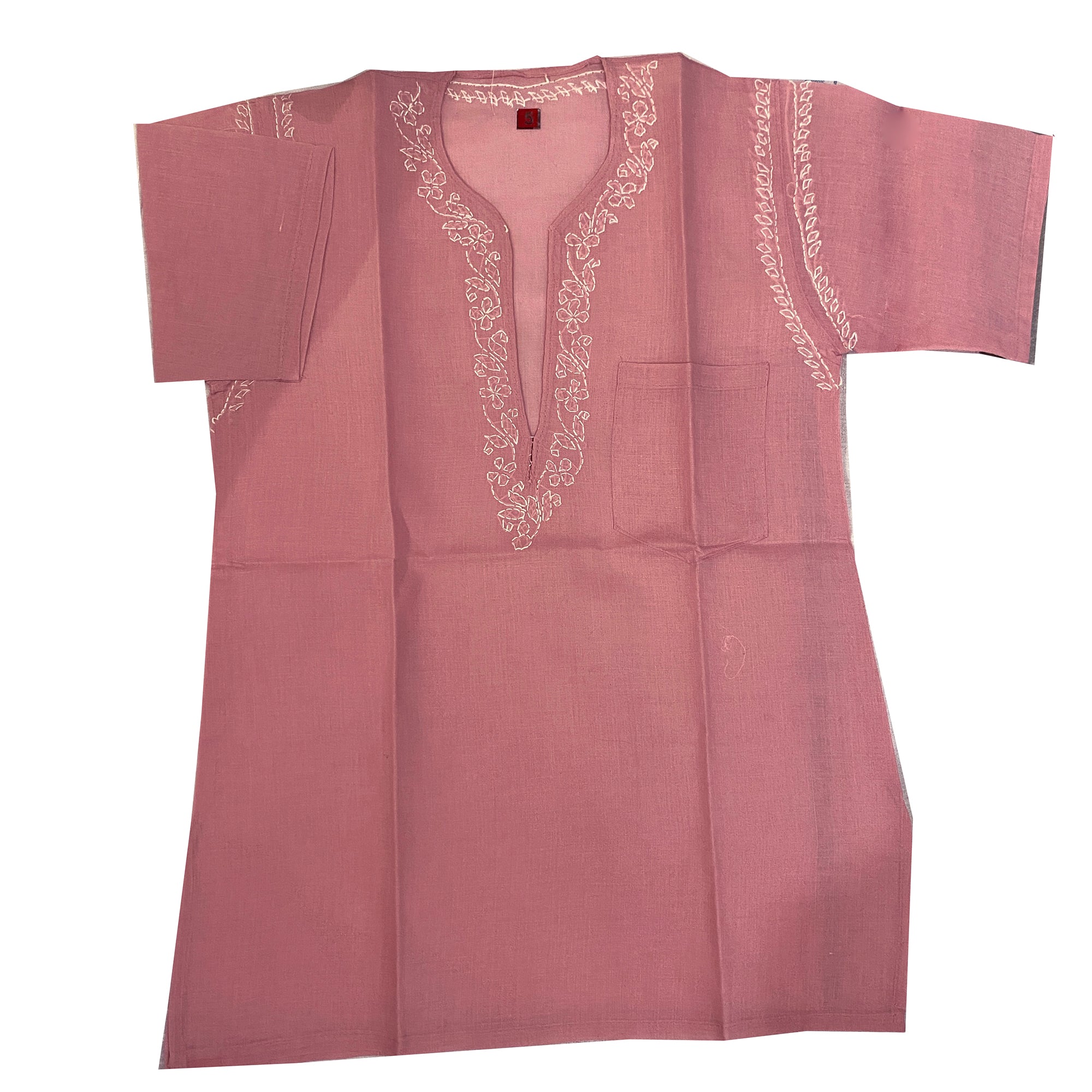 Short Sleeve Cotton Kurta-5 Colors - Vintage India NYC