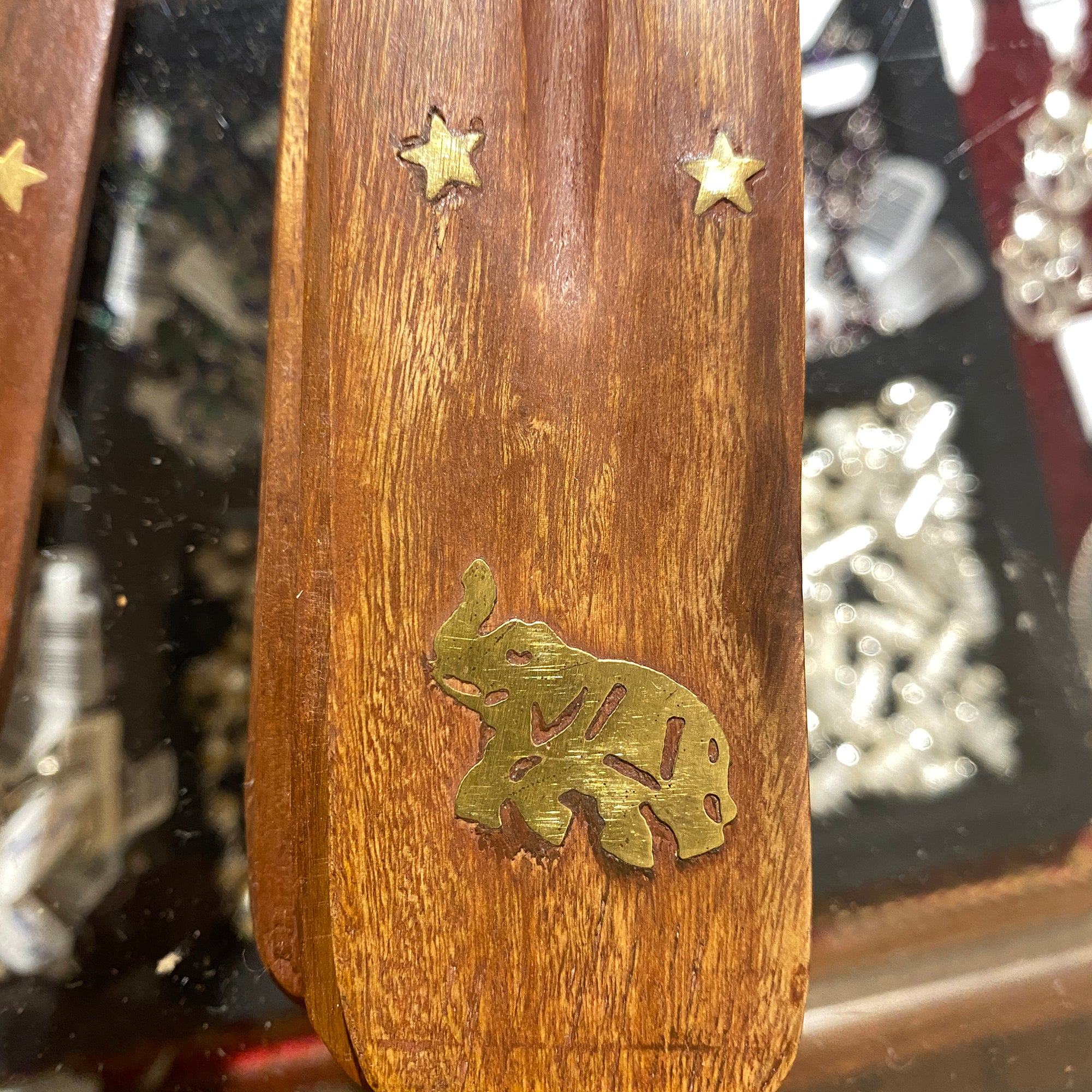 Handmade Stick Wooden Incense Holder - Vintage India NYC