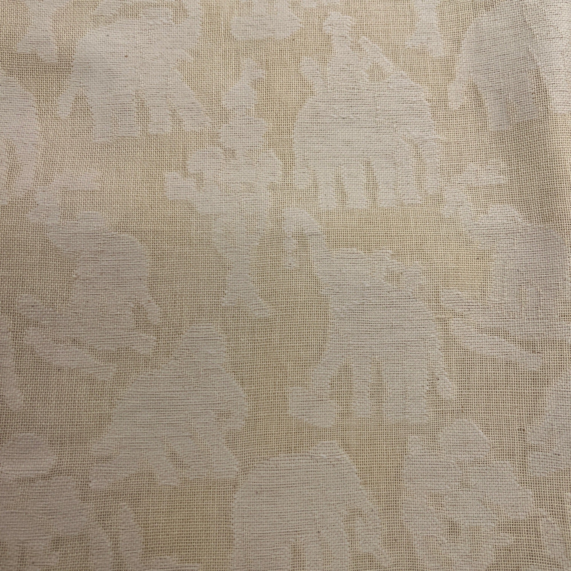 Cream on Cream Elephant Bed Cover - Vintage India NYC