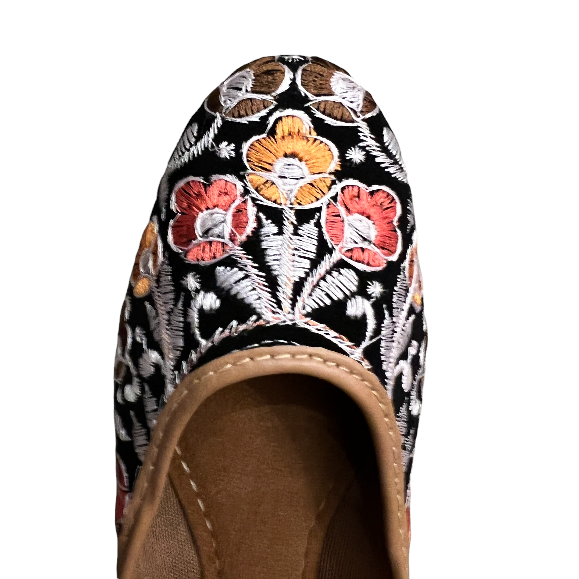 Women's Embroidered Juttis - Vintage India NYC