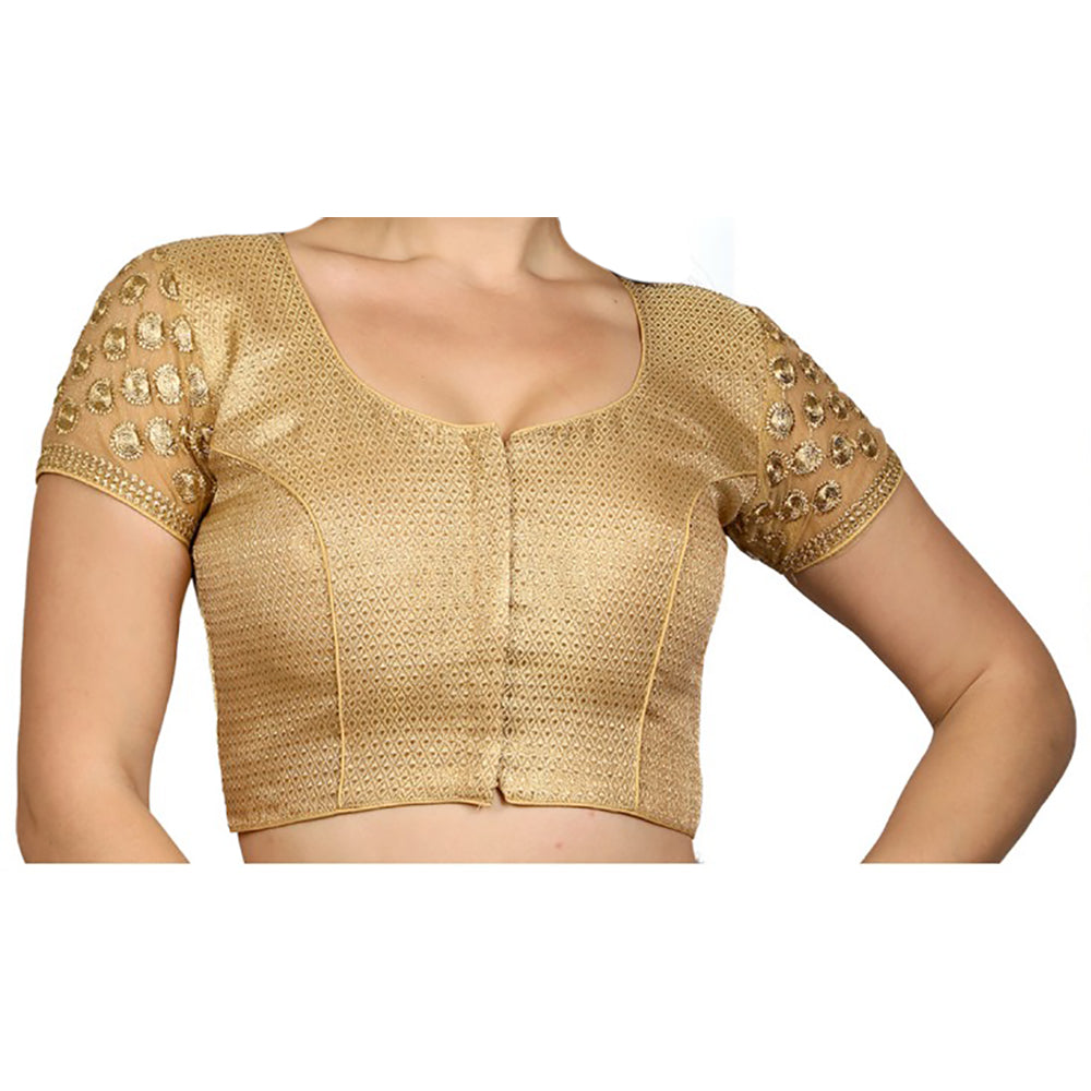 RI Gold Embroidered Plus Size - Vintage India NYC