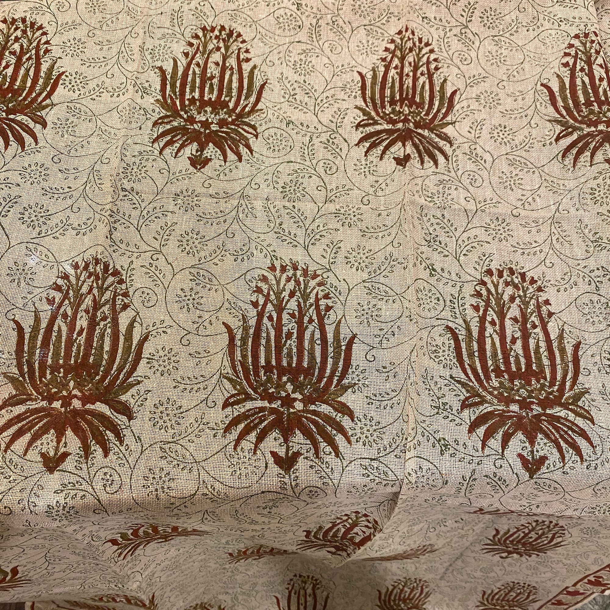Jute Curtain Pairs- 4 Styles - Vintage India NYC
