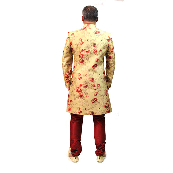 DK Floral Indowestern Sherwani - Vintage India NYC