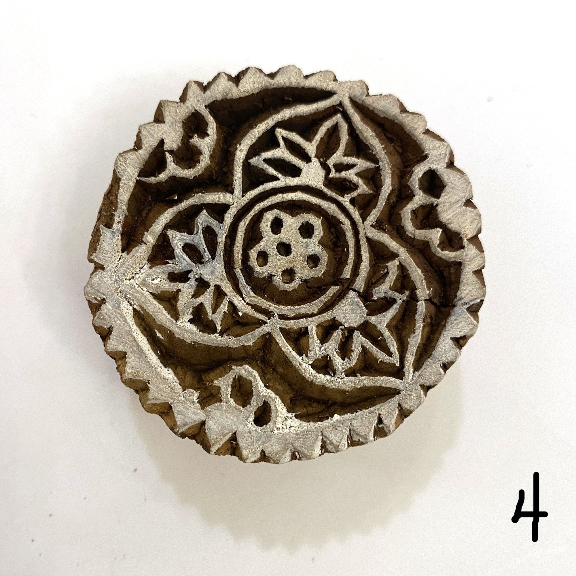 Flower Mandala Wood Blocks for Block Printing-15 styles - Vintage India NYC