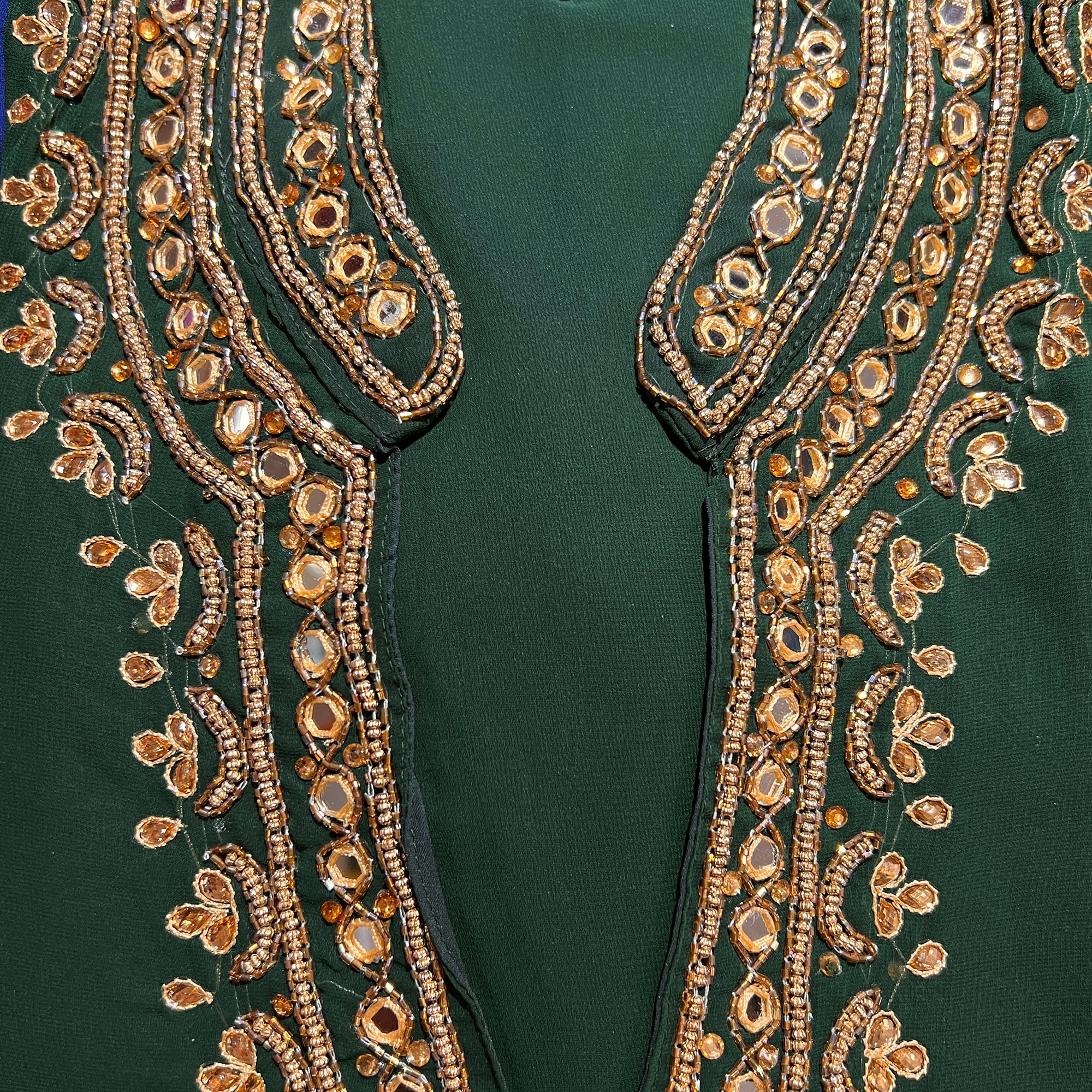 DT Georgette Kurti Size 40 - Vintage India NYC